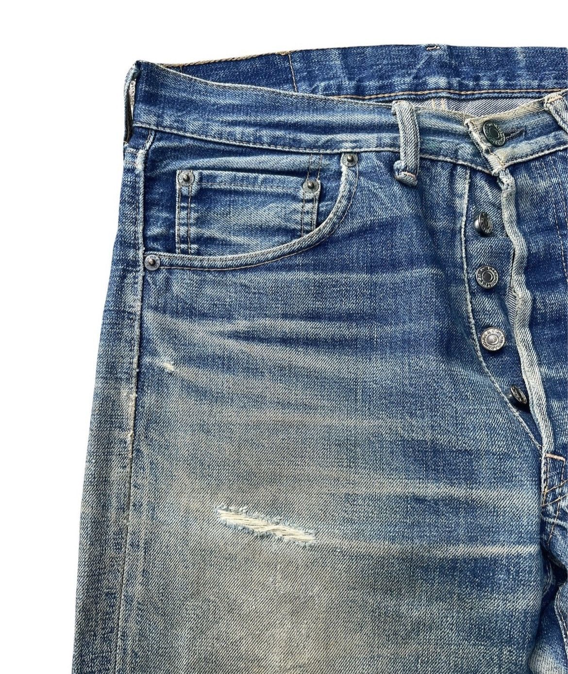 Vintage Vintage Warehouse Co Selvedge Denim Size US 31 - 4 Thumbnail
