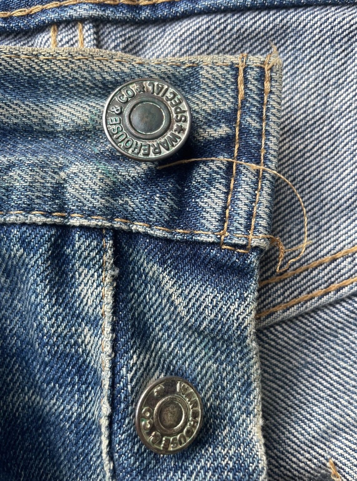 Vintage Vintage Warehouse Co Selvedge Denim Size US 31 - 15 Thumbnail