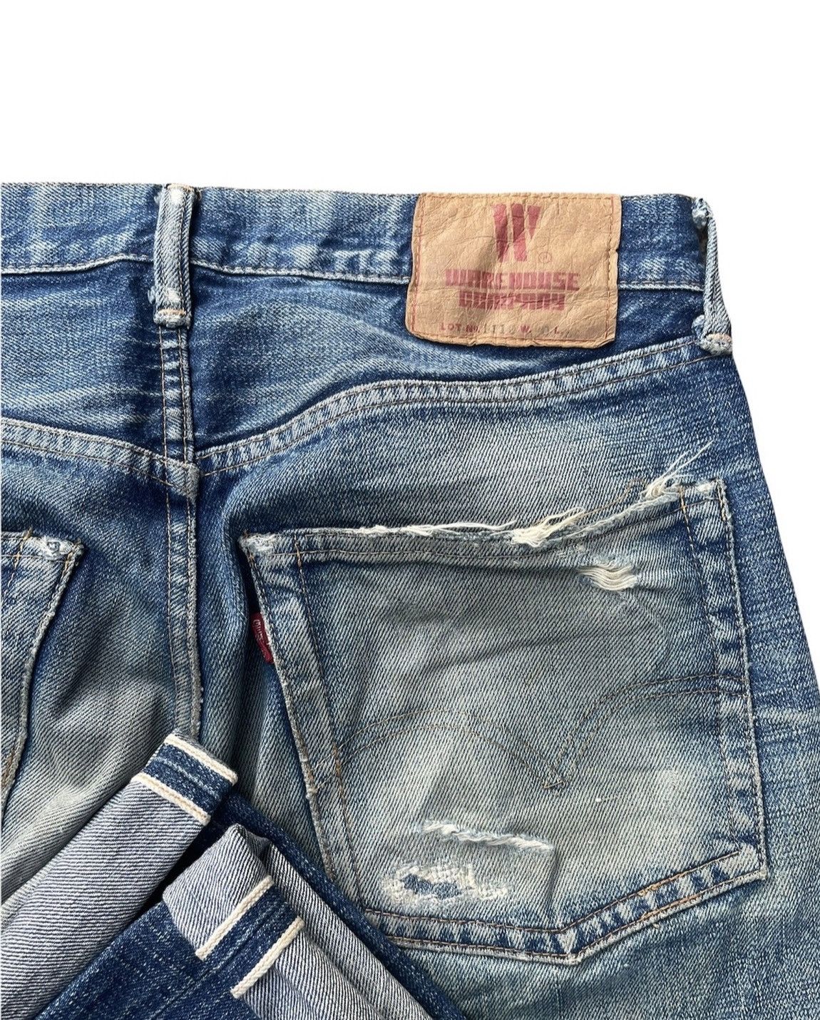 Vintage Vintage Warehouse Co Selvedge Denim Size US 31 - 10 Thumbnail