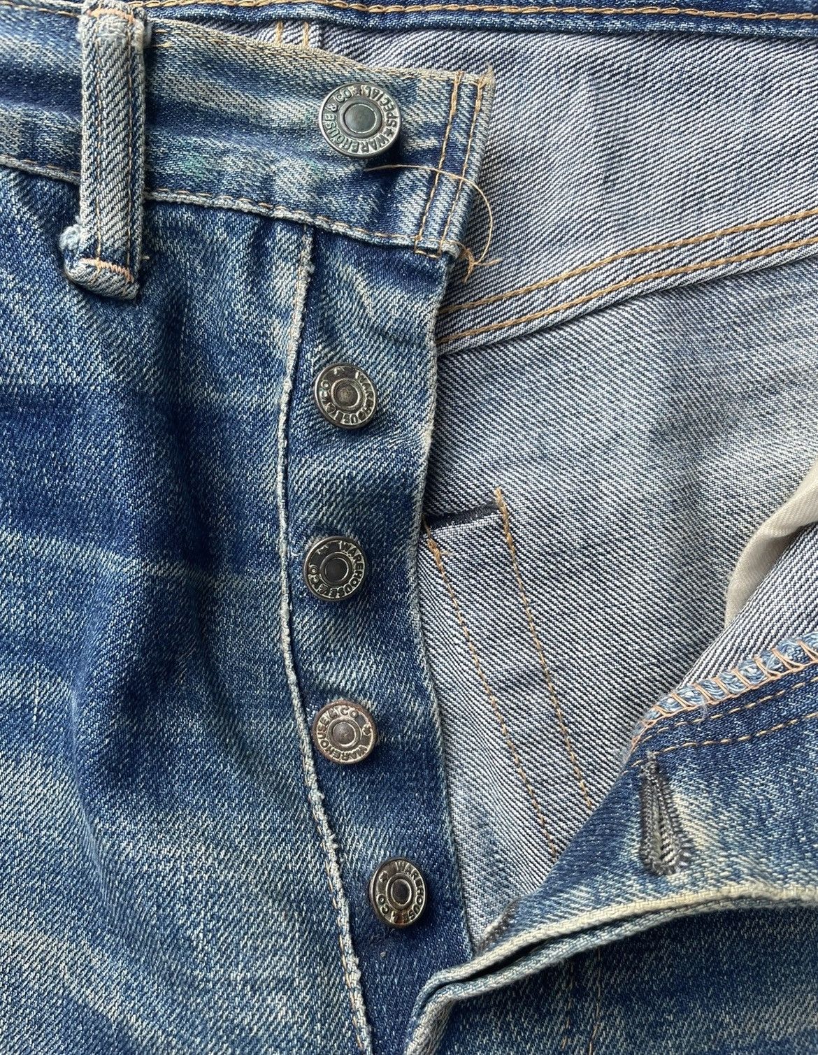 Vintage Vintage Warehouse Co Selvedge Denim Size US 31 - 14 Thumbnail