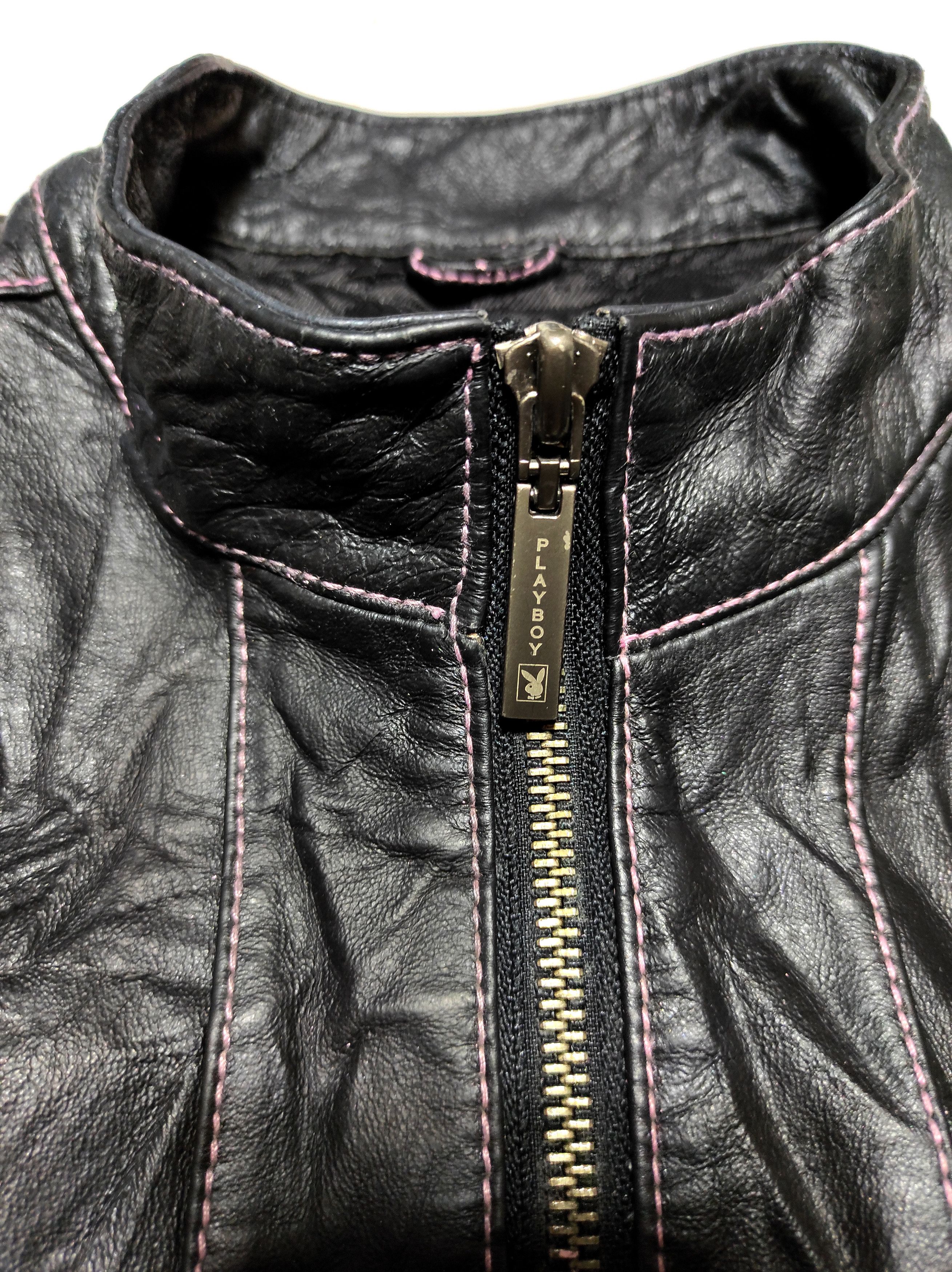 Playboy Beautiful Playboy Leather Jacket Embriodered Logo Size S / US 4 / IT 40 - 12 Thumbnail