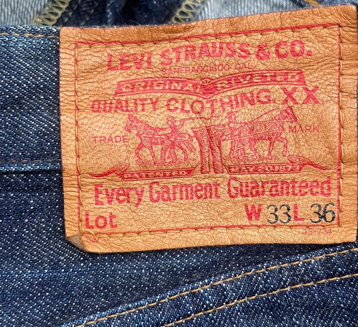 Levi's Vintage Levis 1999 501XX E 1955 Selvedge Denim Size US 32 / EU 48 - 7 Thumbnail