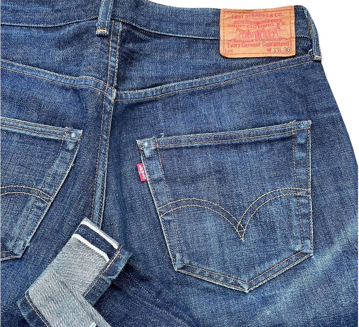 Levi's Vintage Levis 1999 501XX E 1955 Selvedge Denim Size US 32 / EU 48 - 6 Thumbnail