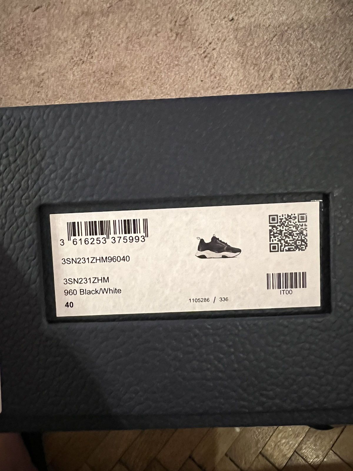 Dior *DSWT*B22 Black/White lowtop size 40 Size US 7 / EU 40 - 9 Thumbnail