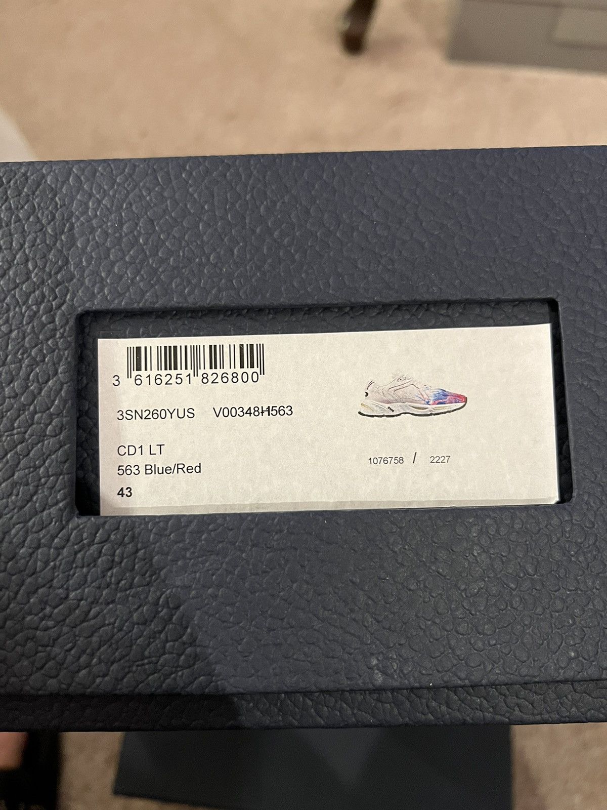 Dior *DSWT* CD1 BLUE/RED DIOR Sneaker Size 43 Size US 10 / EU 43 - 10 Thumbnail