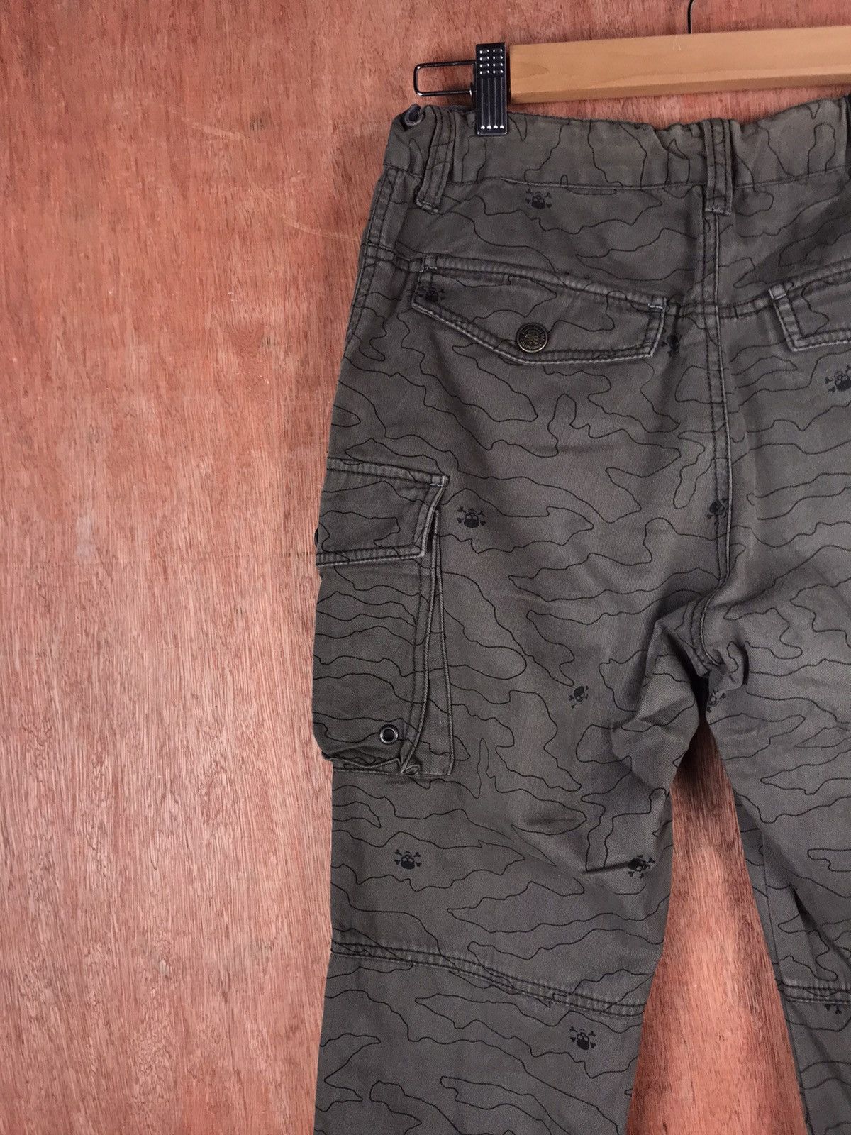 Japanese Brand Blue cross Skull utility Multipocket Cargo Pants #2298 Size US 28 / EU 44 - 10 Thumbnail