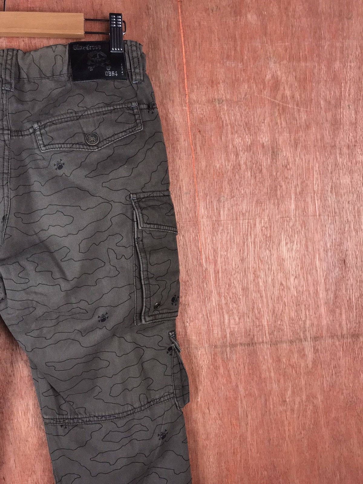 Japanese Brand Blue cross Skull utility Multipocket Cargo Pants #2298 Size US 28 / EU 44 - 11 Thumbnail