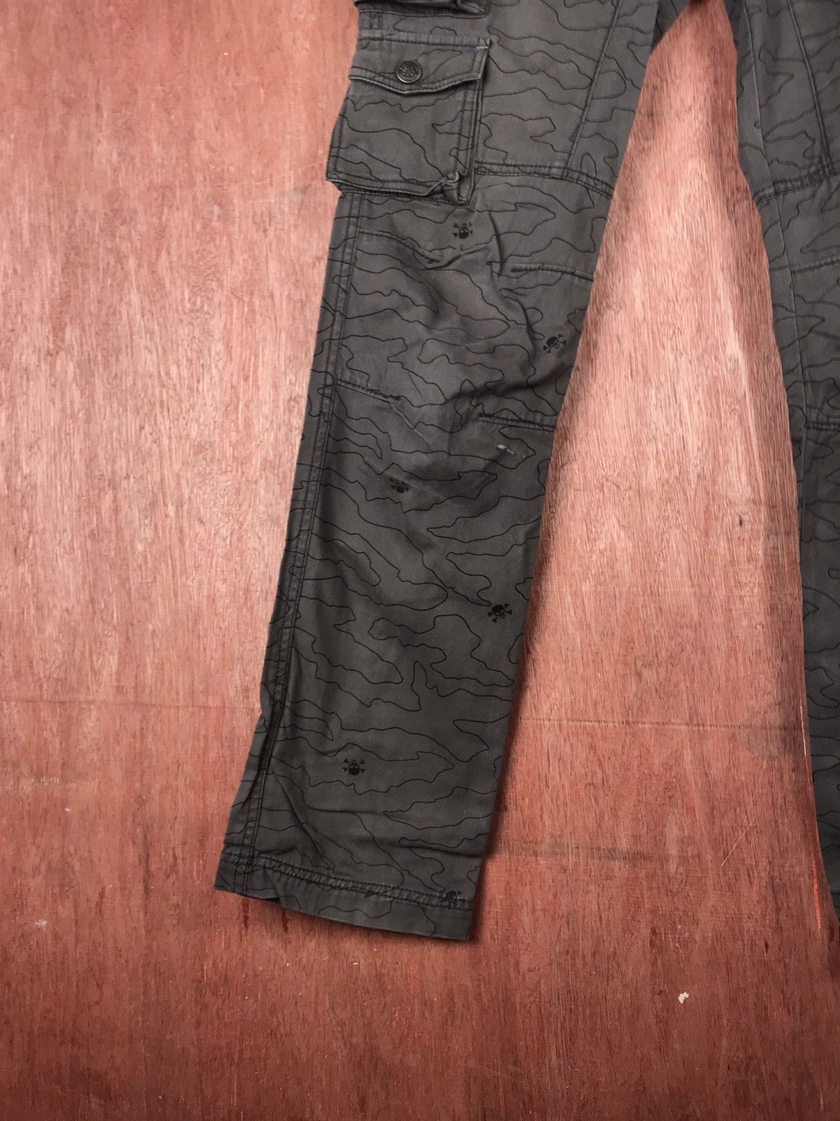 Japanese Brand Blue cross Skull utility Multipocket Cargo Pants #2298 Size US 28 / EU 44 - 2 Thumbnail