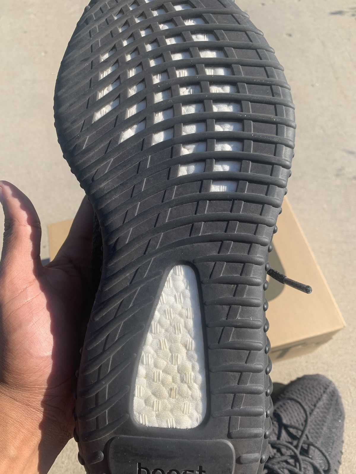 Adidas × Kanye West Yeezy Boost 350 V2 Black Non-Reflective 2019 Size US 13 / EU 46 - 11 Thumbnail