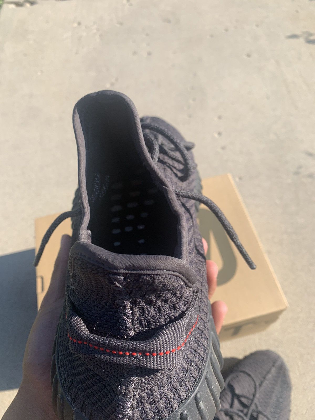 Adidas × Kanye West Yeezy Boost 350 V2 Black Non-Reflective 2019 Size US 13 / EU 46 - 8 Thumbnail