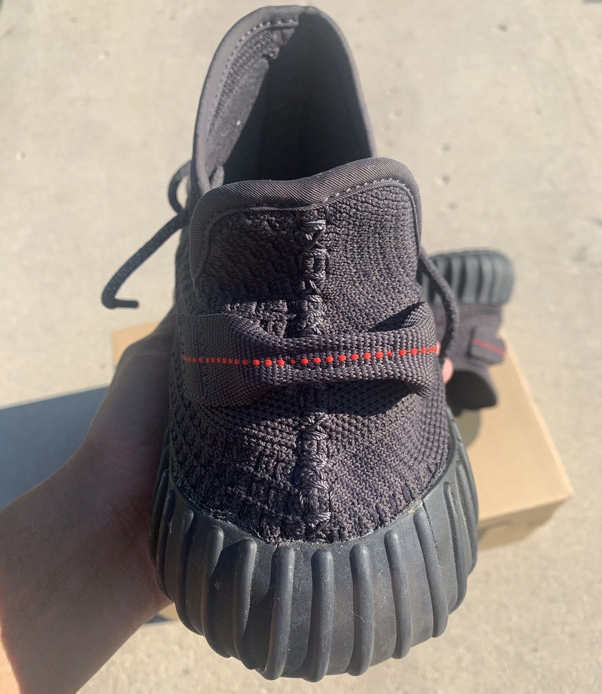 Adidas × Kanye West Yeezy Boost 350 V2 Black Non-Reflective 2019 Size US 13 / EU 46 - 5 Thumbnail