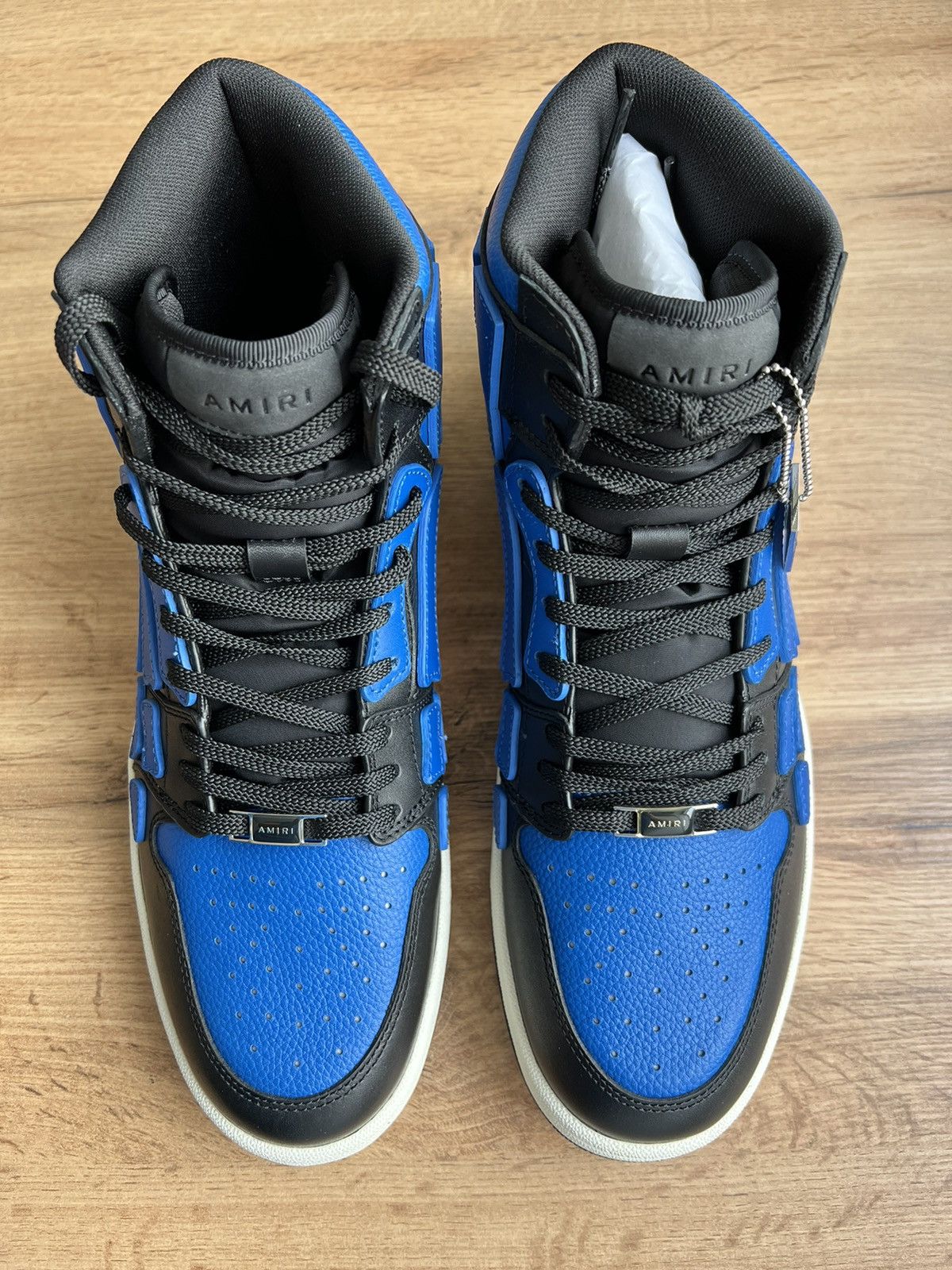 Amiri AMIRI SKEL HIGH SNEAKER BLACK BLUE SIZE 44 Size US 11 / EU 44 - 3 Thumbnail