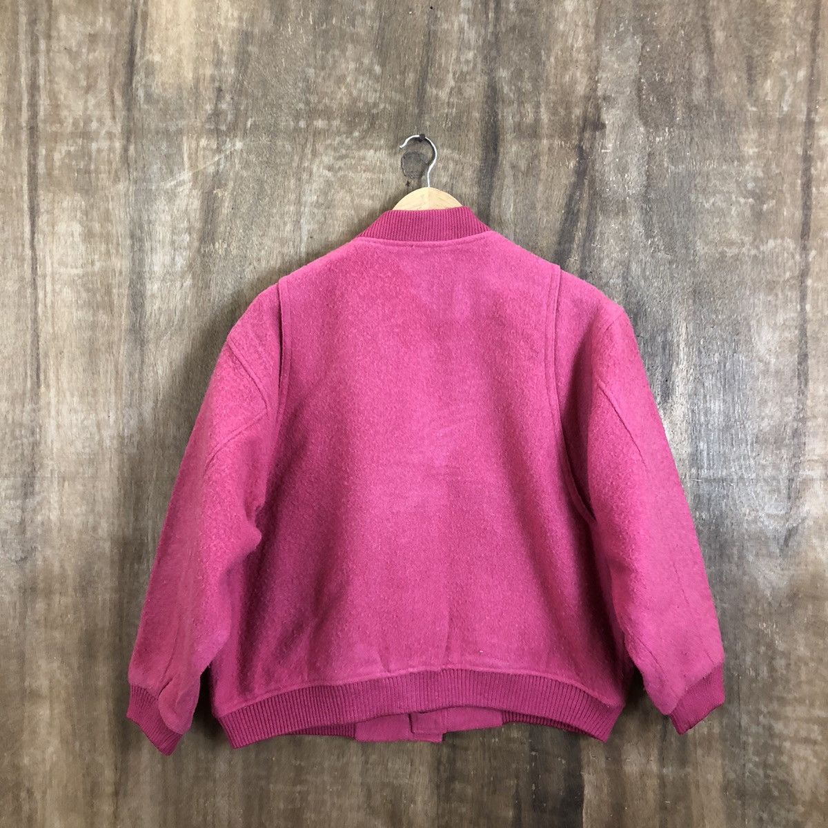 Japanese Brand DLL Belle Poule Pink Bombers Jacket #A1753 Size US M / EU 48-50 / 2 - 8 Thumbnail
