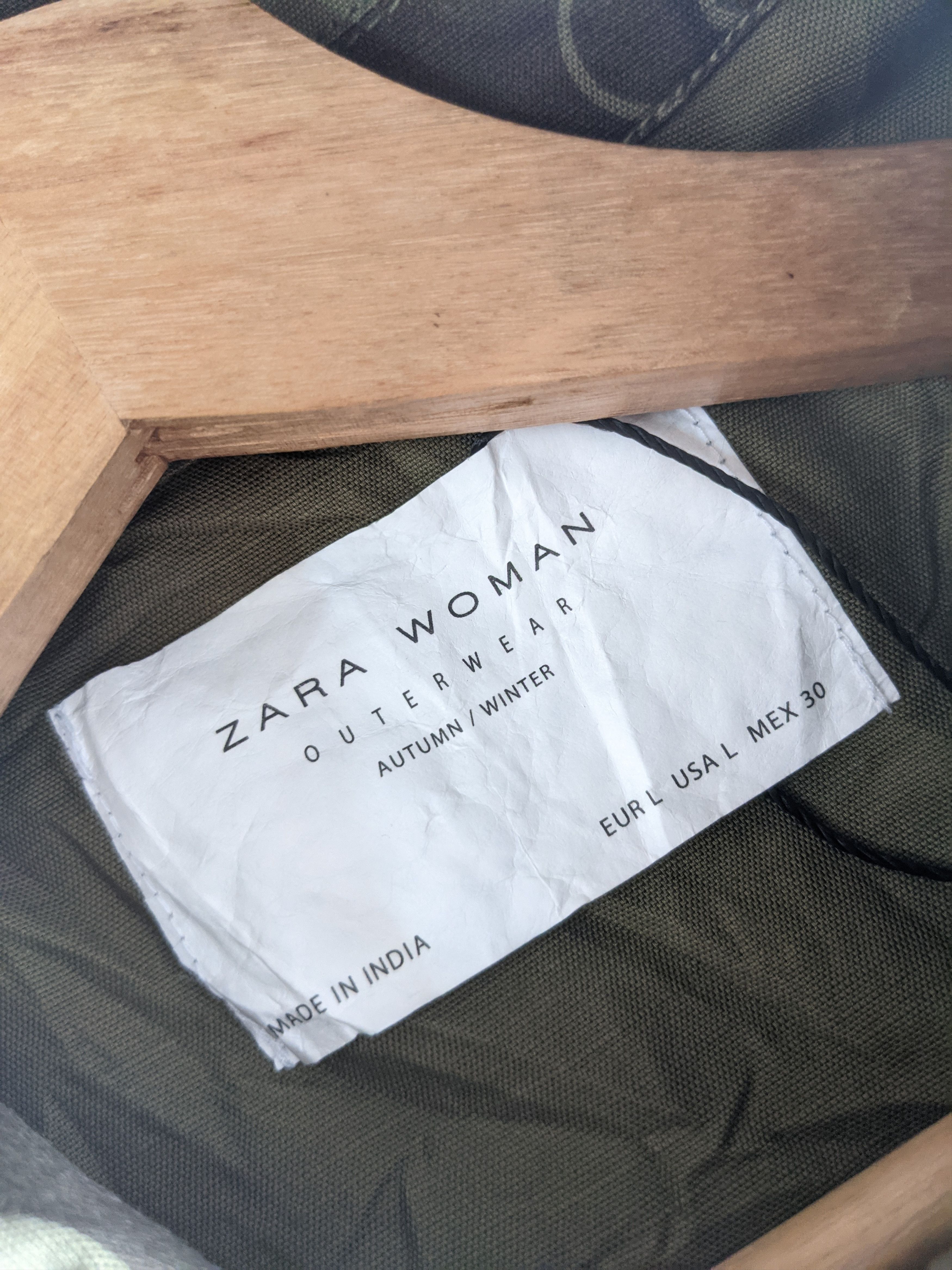 Zara ⚡️Steals⚡️ Zara Duck Camouflage Cropped Shirt Size L / US 10 / IT 46 - 6 Thumbnail