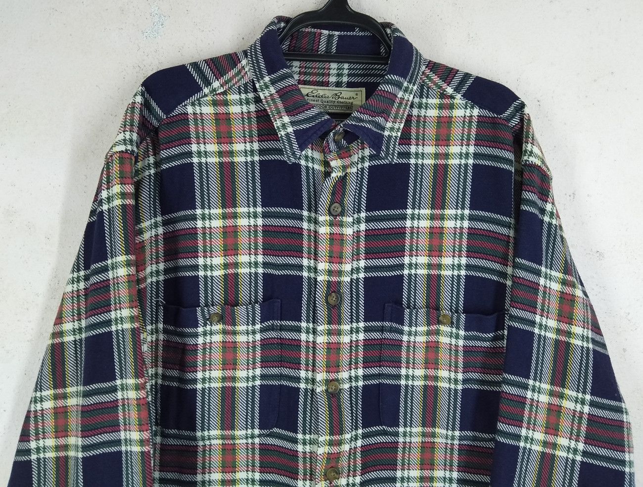 Eddie Bauer × Flannel × Japanese Brand Outdoor Outfitters EDDIE BAUER Homme Thick Flannel Shirt Size US M / EU 48-50 / 2 - 2 Thumbnail