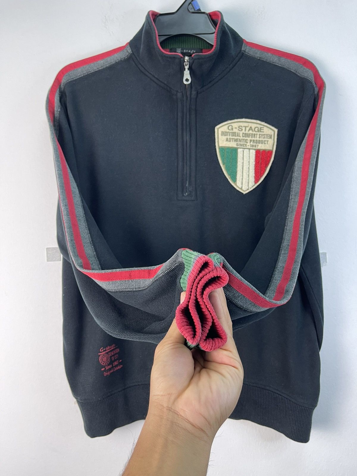 Japanese Brand × Vintage 🔥Vintage G-Stage Italia Side Tape Design Embroidery Jacket Size US L / EU 52-54 / 3 - 8 Thumbnail