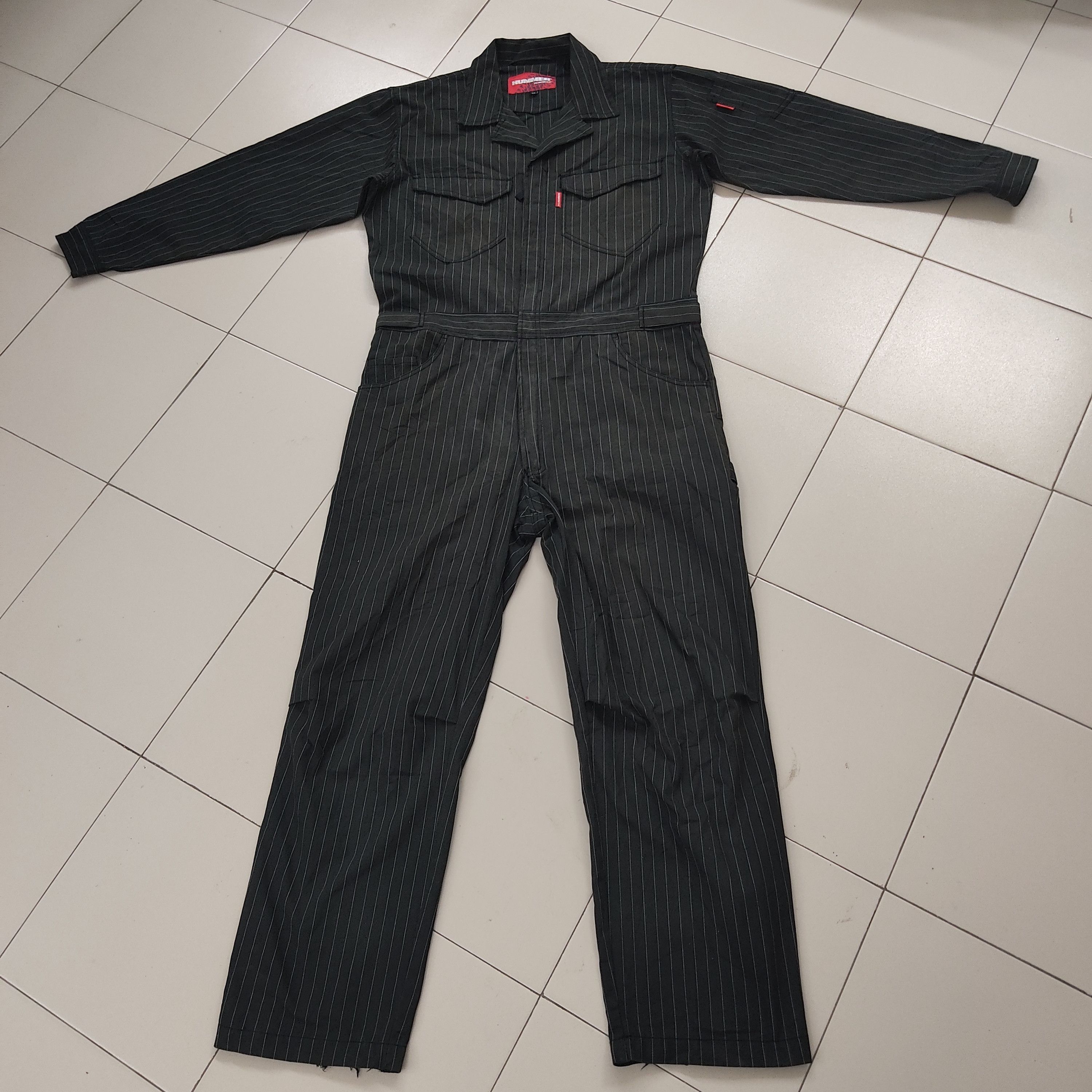 💥Stripe Hummer Workers Coverall