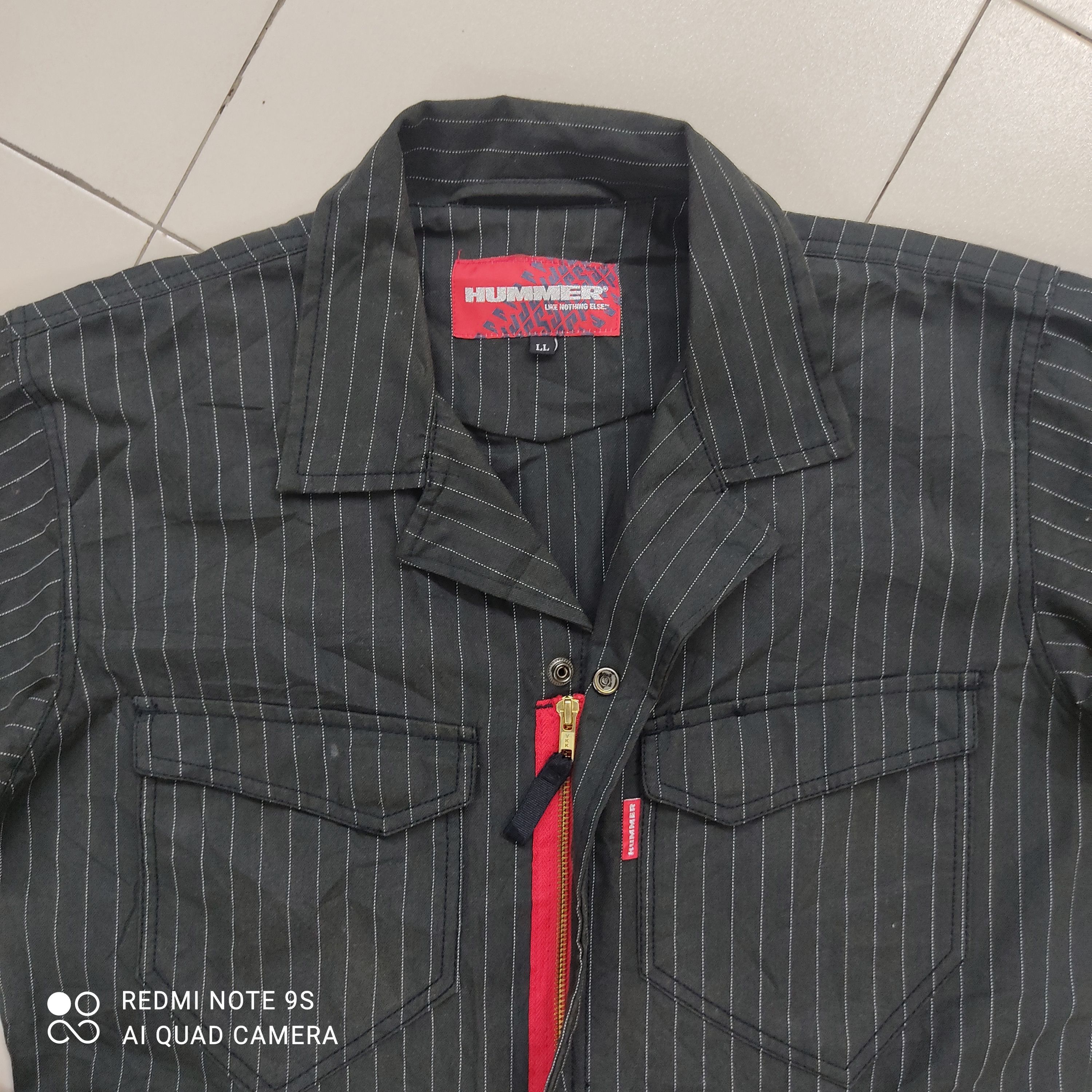 Japanese Brand 💥Stripe Hummer Workers Coverall Size US 39 - 8 Thumbnail