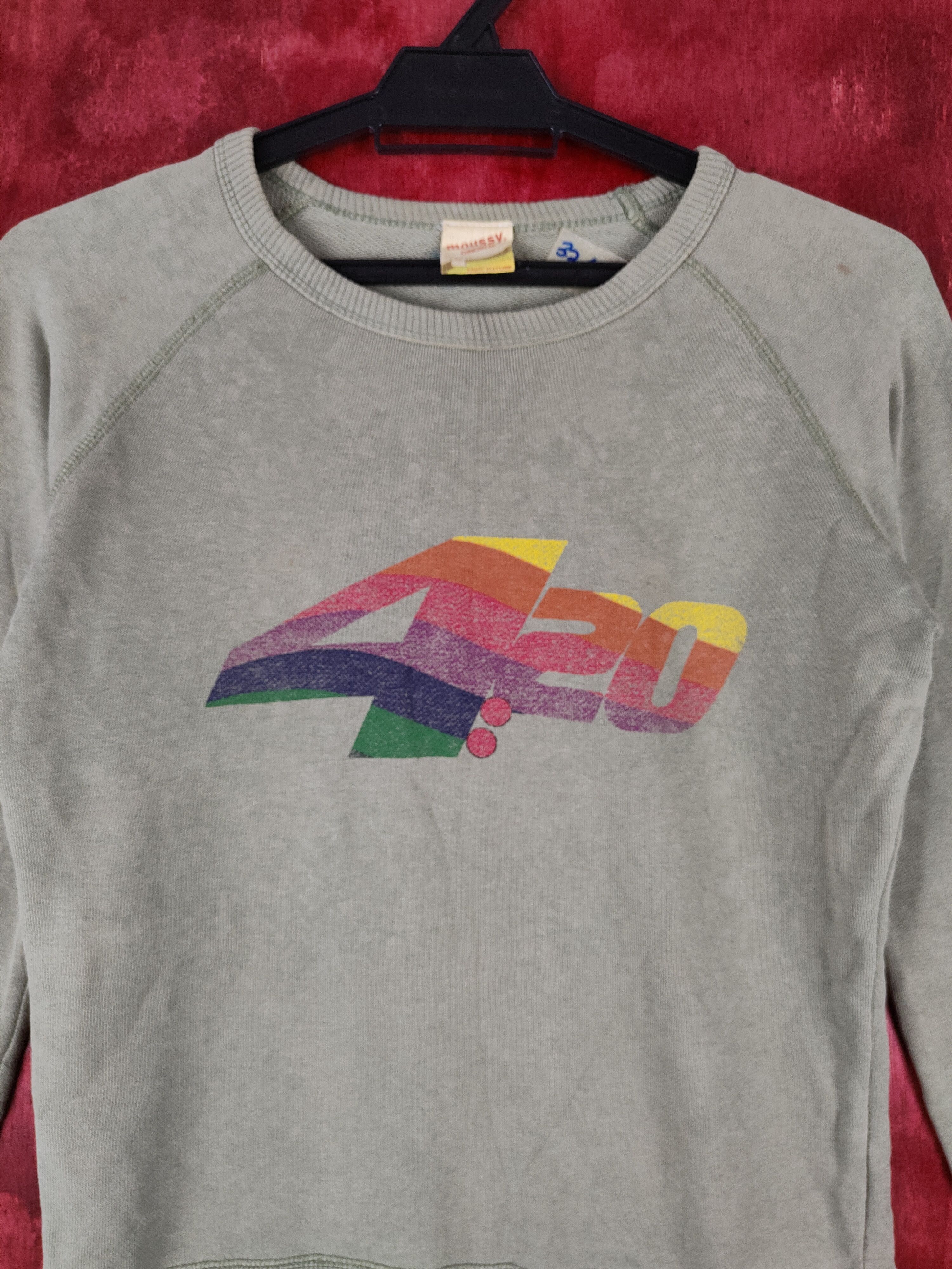 Japanese Brand Moussy Original art japan Sweater #3247 Size S / US 4 / IT 40 - 2 Thumbnail
