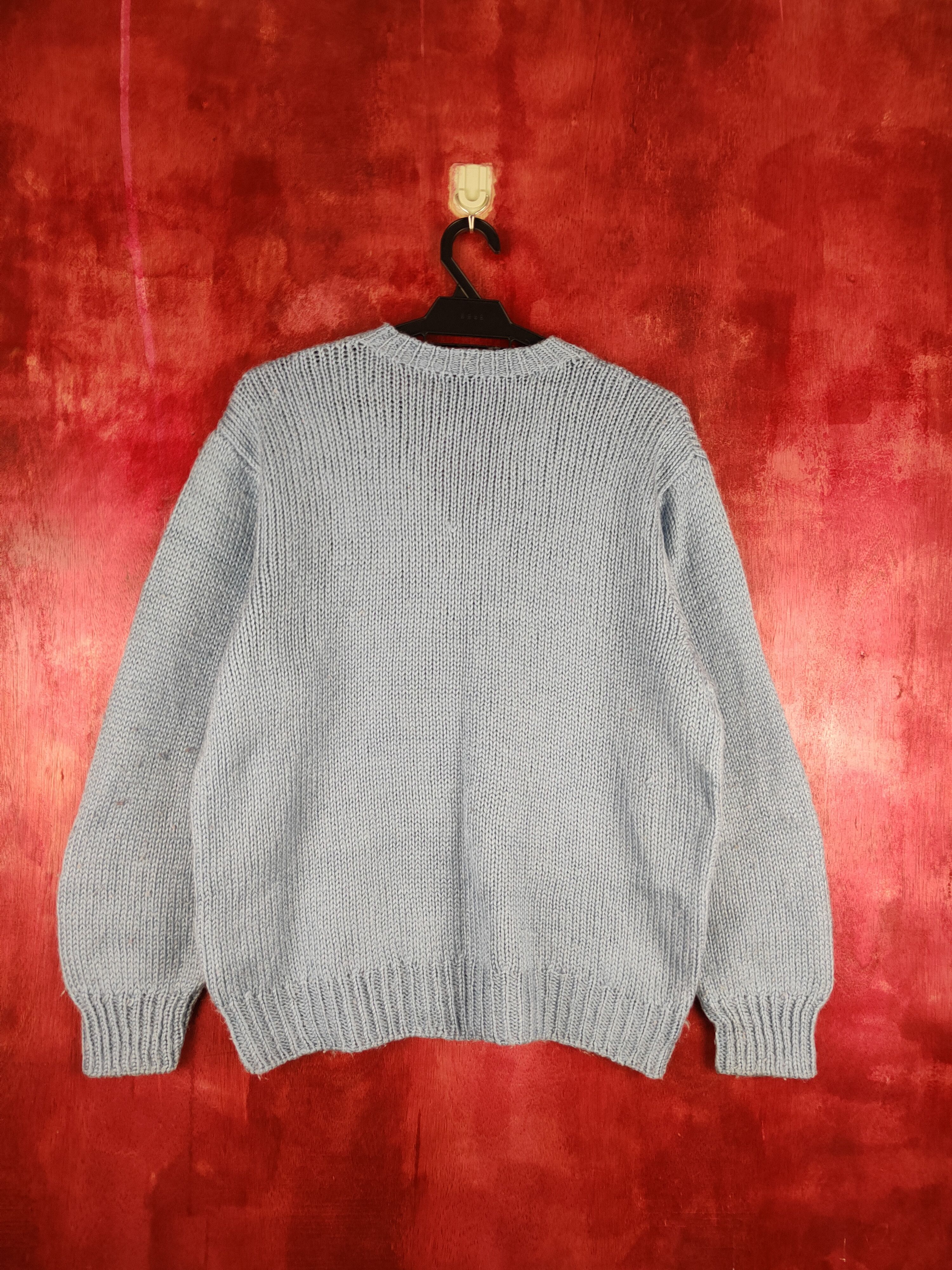 Homespun Knitwear Japanese Brand Blue plain Knitwear Sweatshirt #238B Size US M / EU 48-50 / 2 - 7 Thumbnail