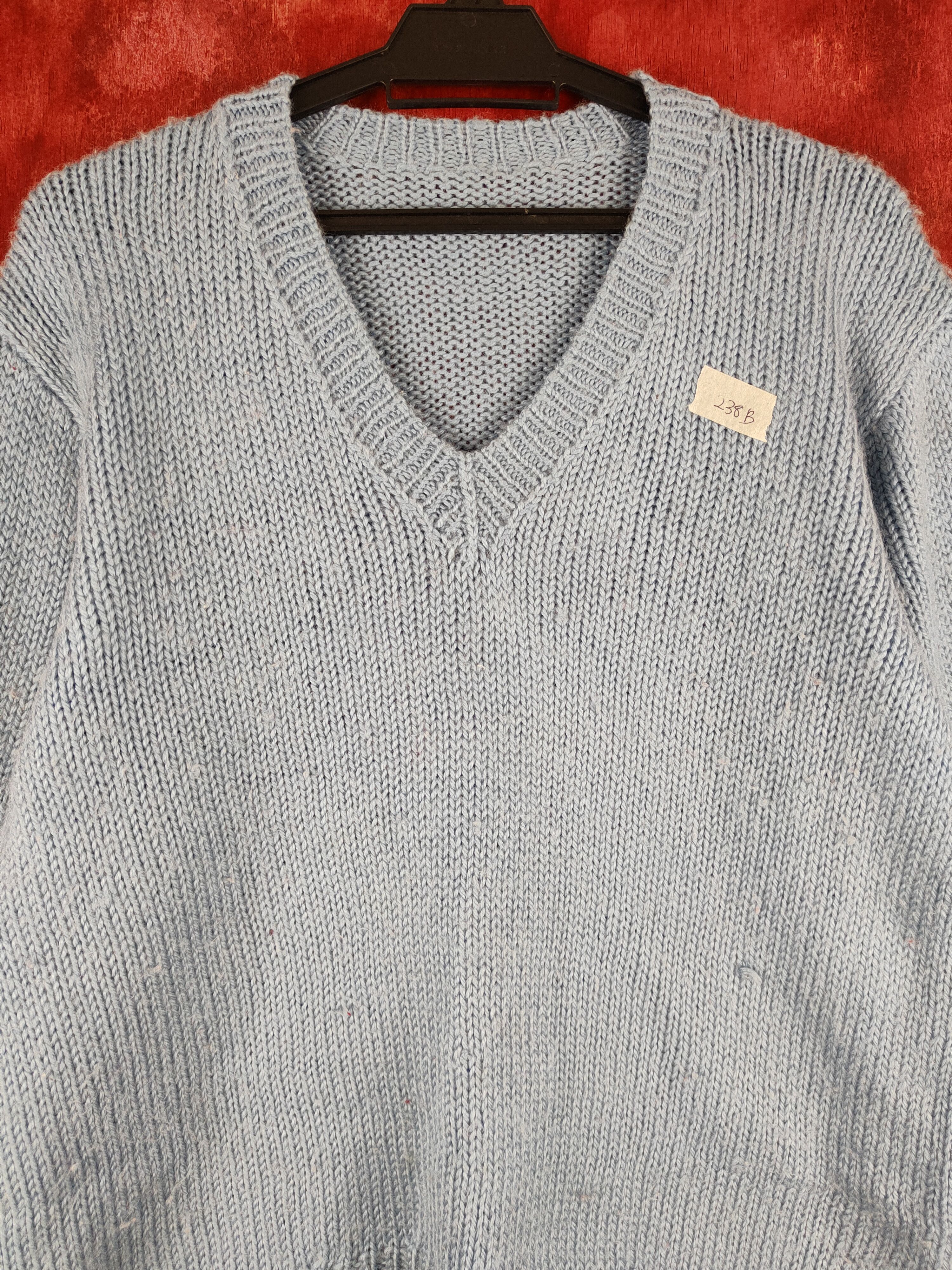 Homespun Knitwear Japanese Brand Blue plain Knitwear Sweatshirt #238B Size US M / EU 48-50 / 2 - 2 Thumbnail