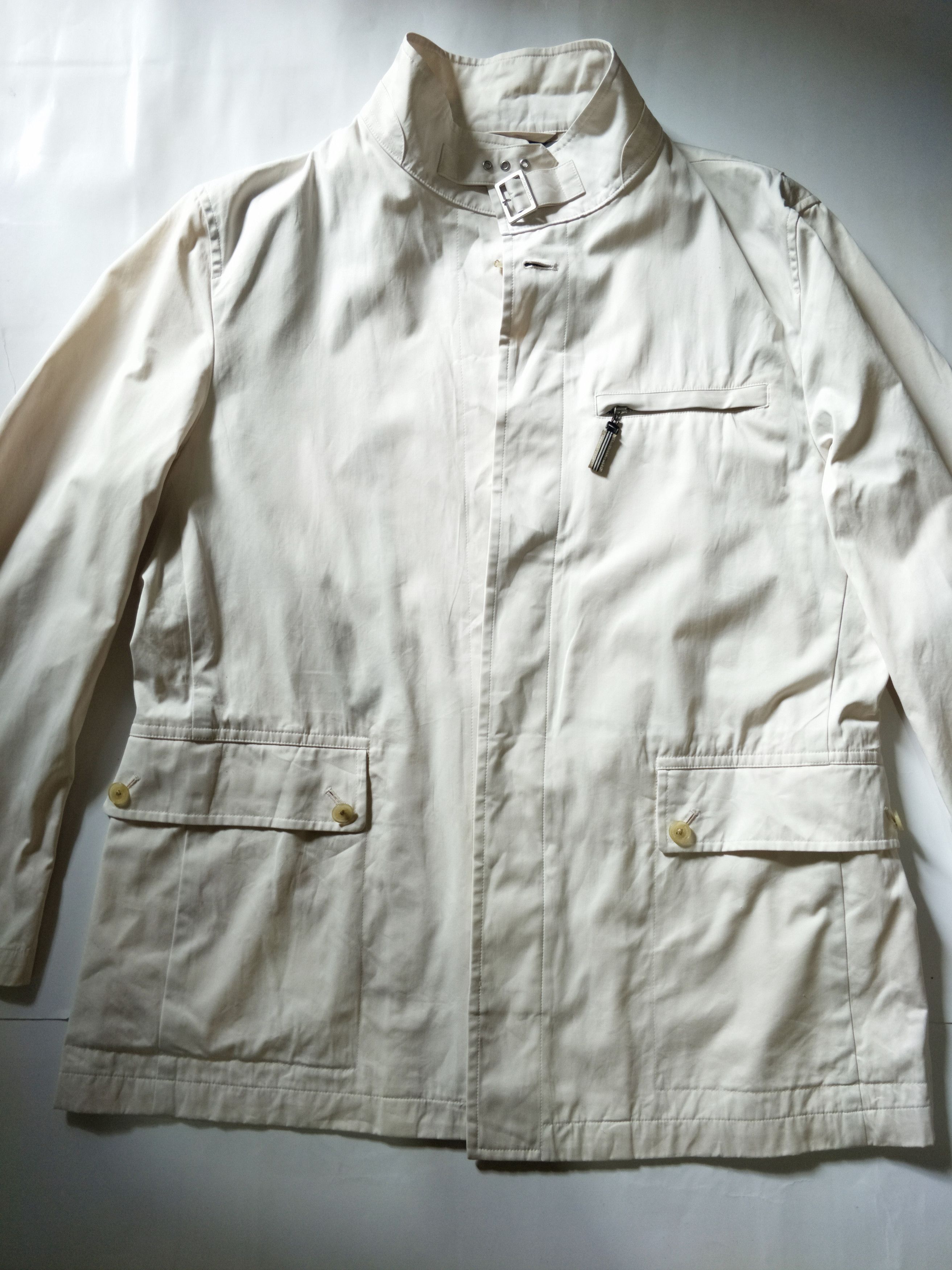 Burberry Vintage Burberry White Jacket Size US L / EU 52-54 / 3 - 6 Thumbnail