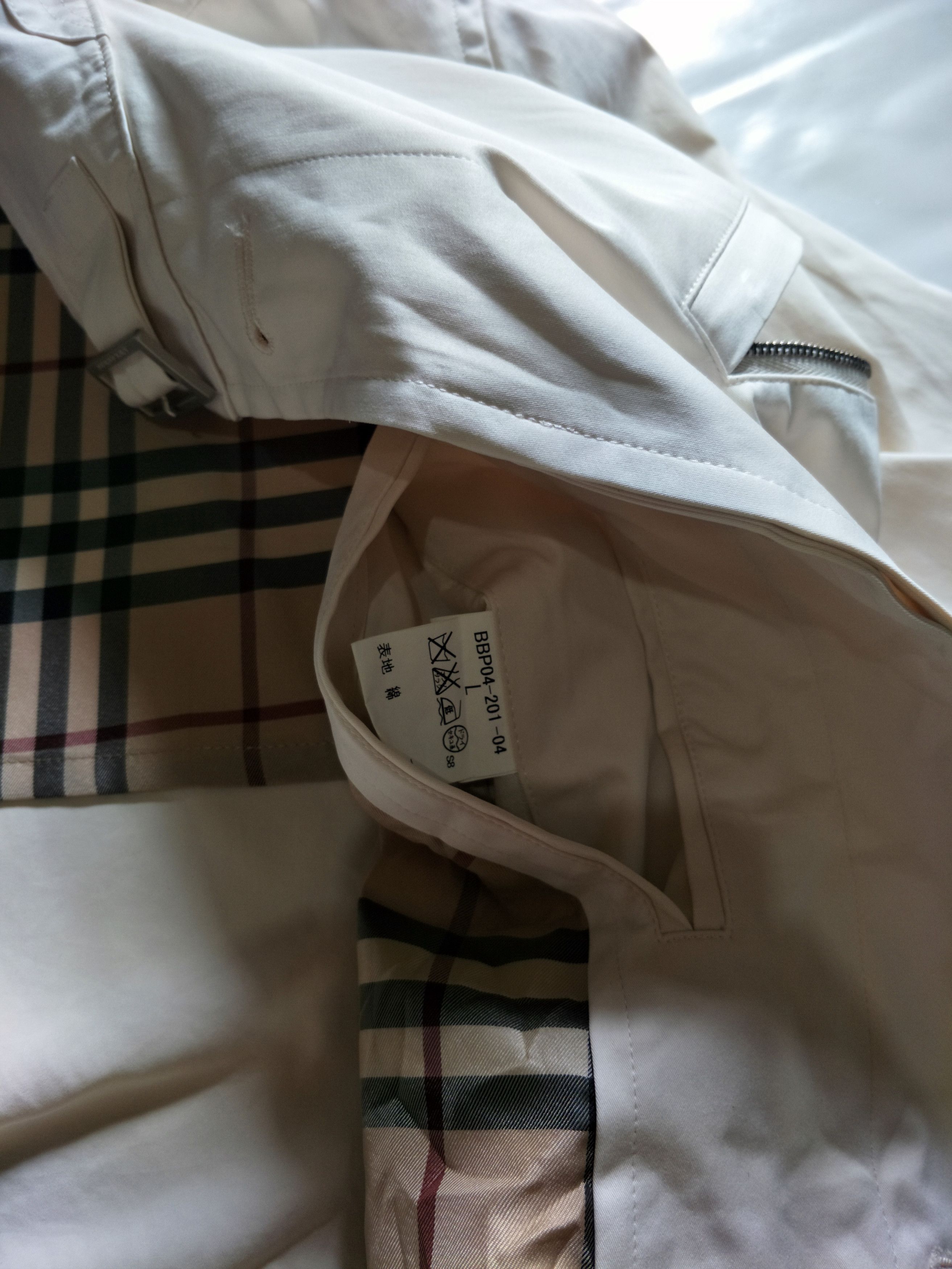 Burberry Vintage Burberry White Jacket Size US L / EU 52-54 / 3 - 4 Thumbnail