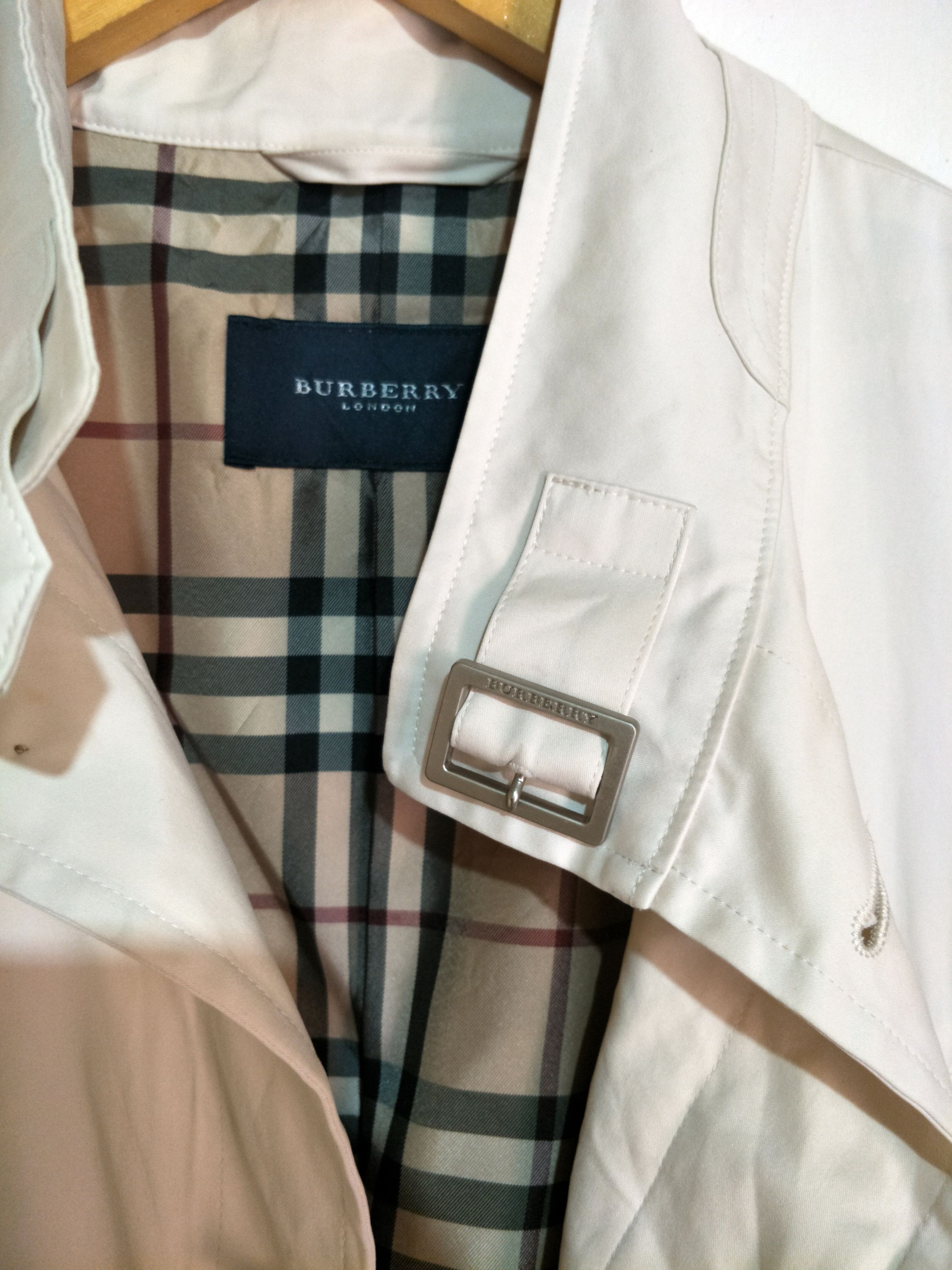 Burberry Vintage Burberry White Jacket Size US L / EU 52-54 / 3 - 3 Thumbnail