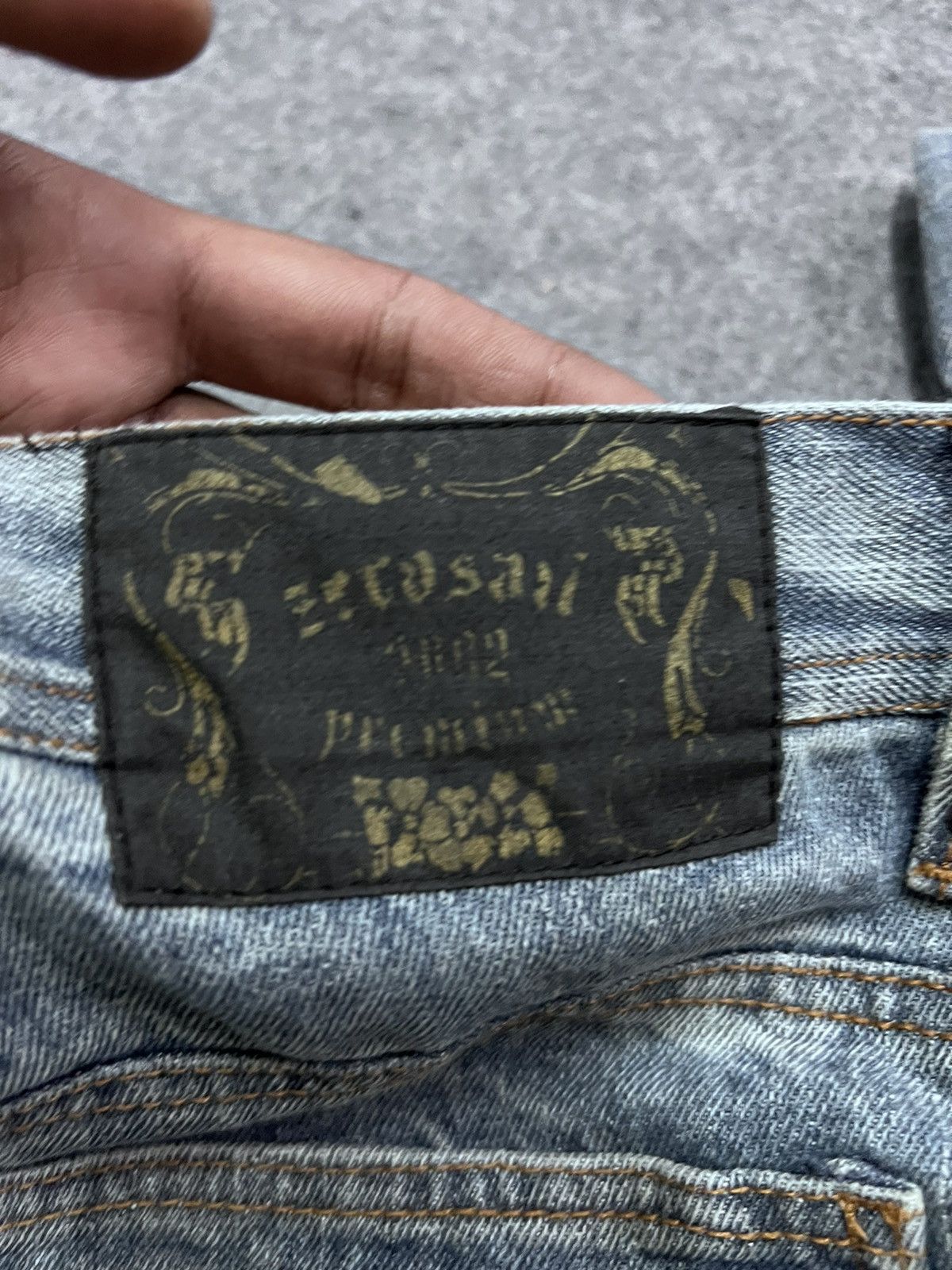 Japanese Brand FLARED💥THRASHED ZEROSAIL DISTRESSED DENIM PANTS Size US 30 / EU 46 - 6 Thumbnail