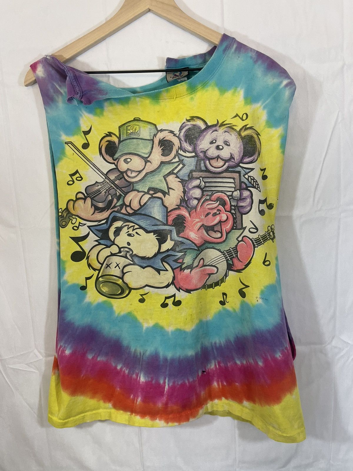 Band Tees Thrashed Grateful Dead Band Faded Sleeveless Band Tee Size US L / EU 52-54 / 3 - 1 Thumbnail