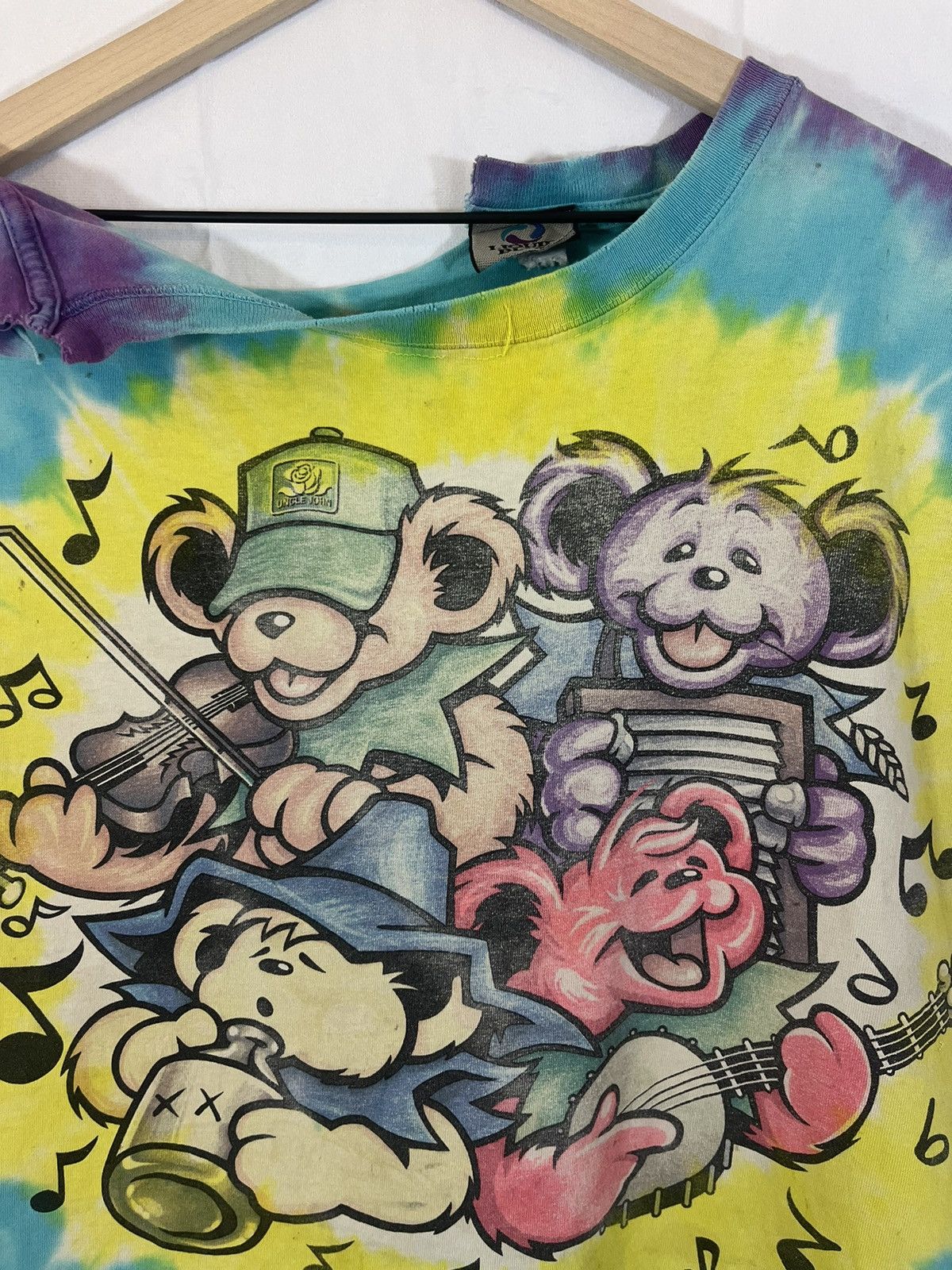 Band Tees Thrashed Grateful Dead Band Faded Sleeveless Band Tee Size US L / EU 52-54 / 3 - 5 Thumbnail