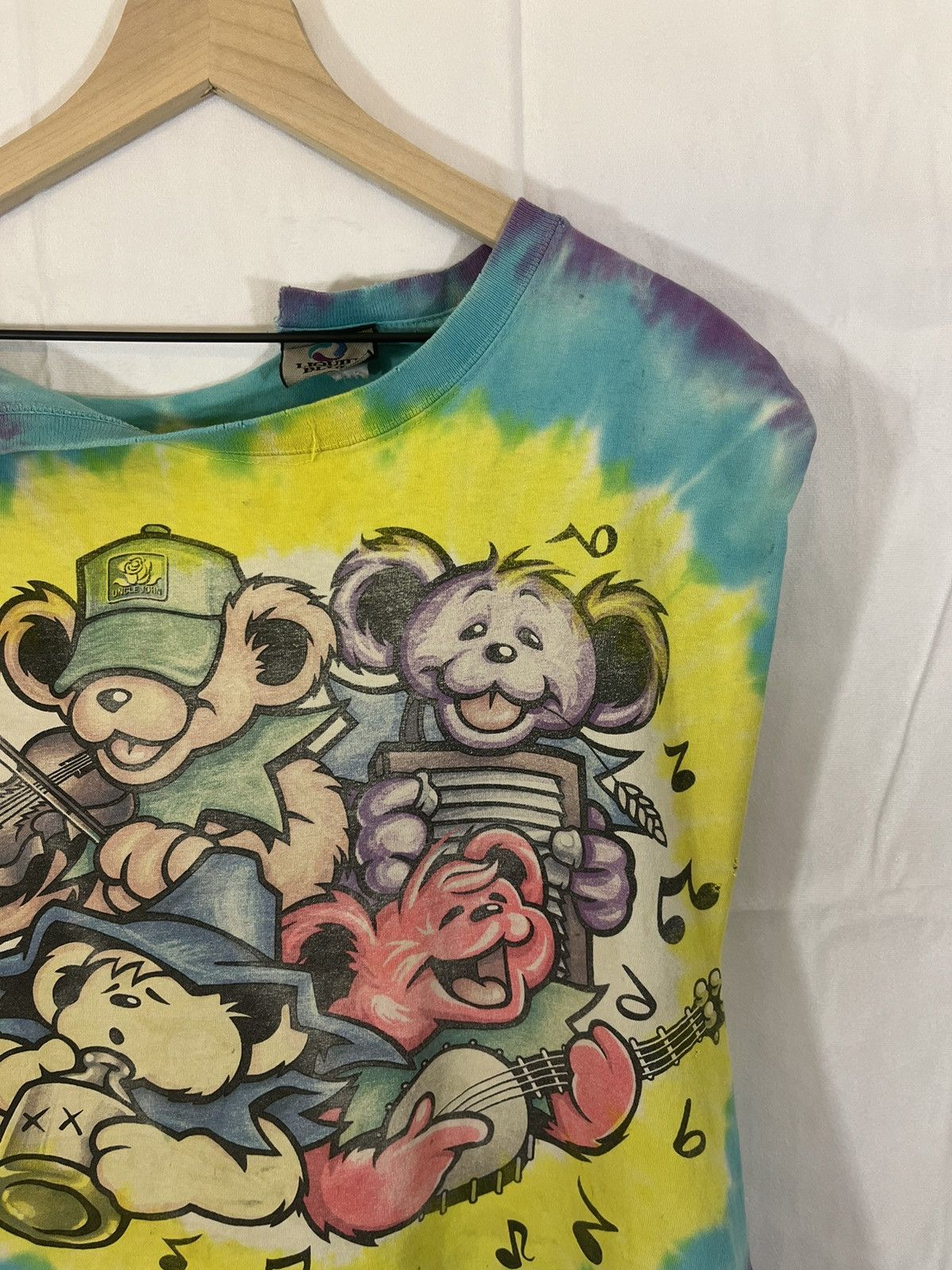 Band Tees Thrashed Grateful Dead Band Faded Sleeveless Band Tee Size US L / EU 52-54 / 3 - 4 Thumbnail