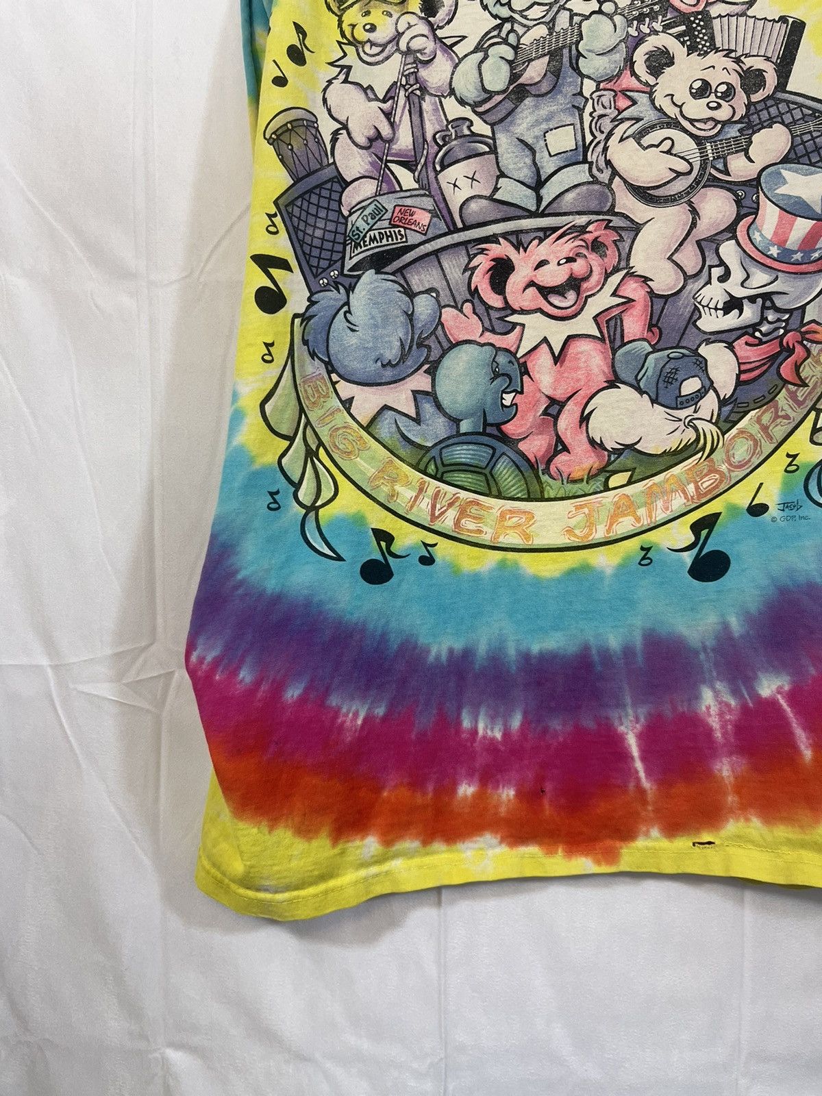 Band Tees Thrashed Grateful Dead Band Faded Sleeveless Band Tee Size US L / EU 52-54 / 3 - 16 Thumbnail