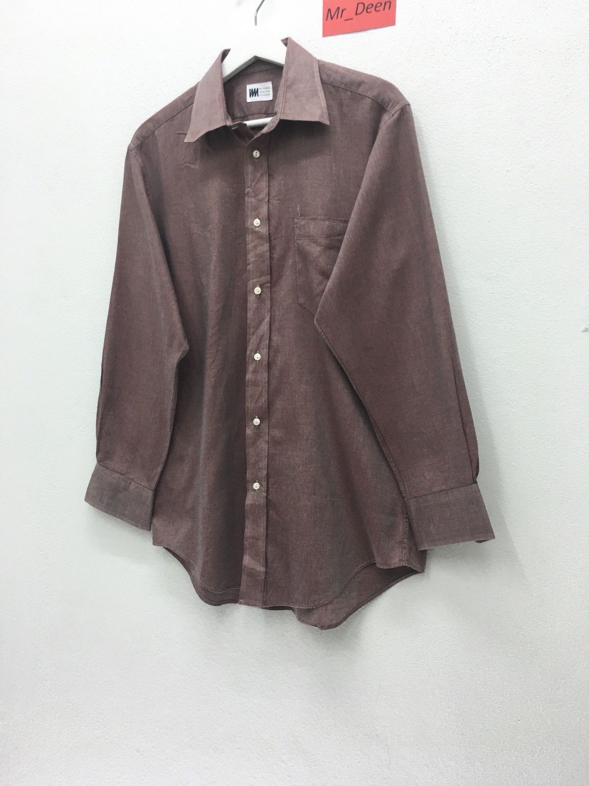 Vintage Issey Miyake Striped Short Sleeve Button Up Shirt Size M main image 0