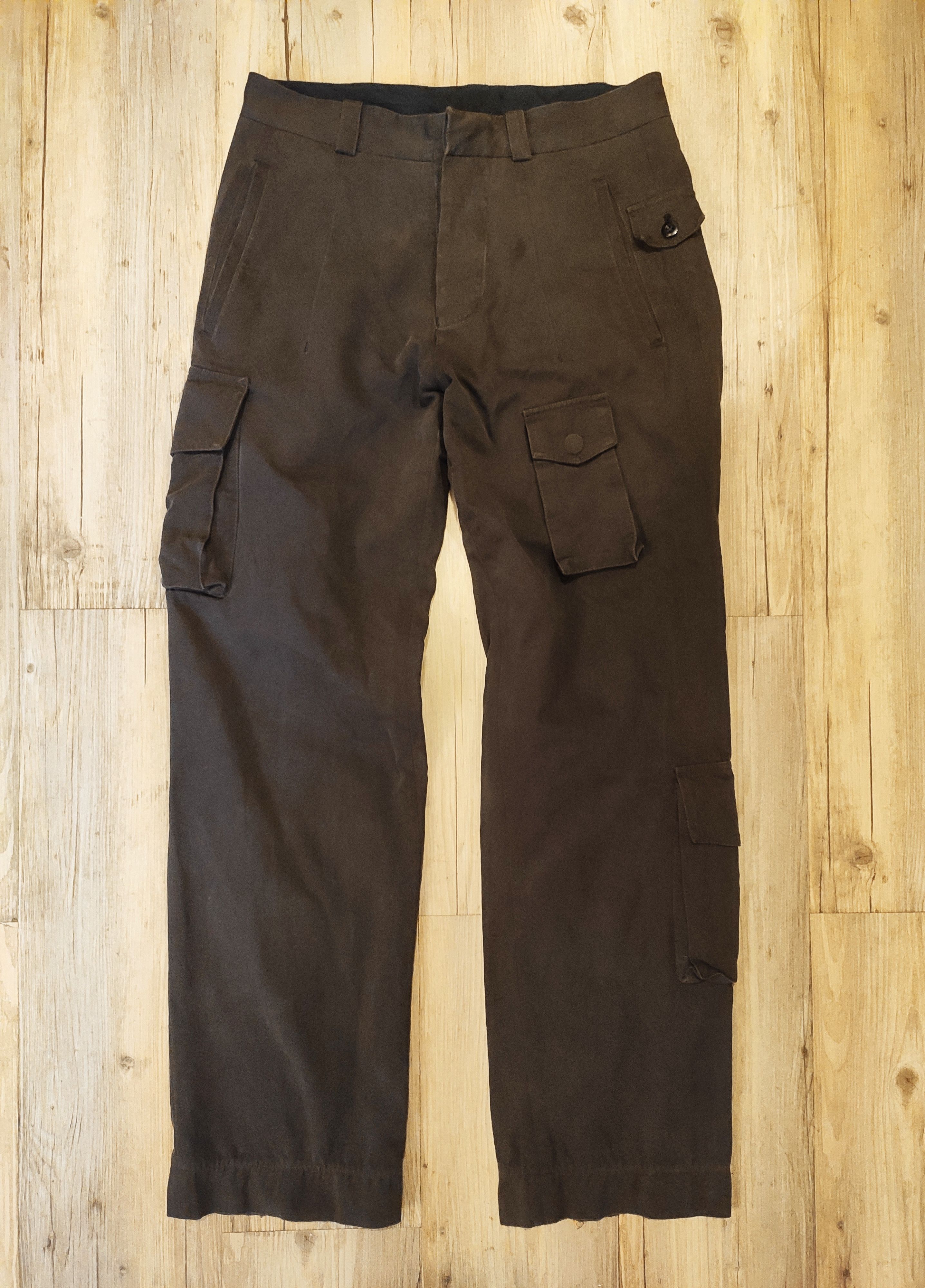 image of Denis Simachev Grail! Backzipped Cargos.like Undercover Or Visvim in Black Grey, Men's (Size 30)