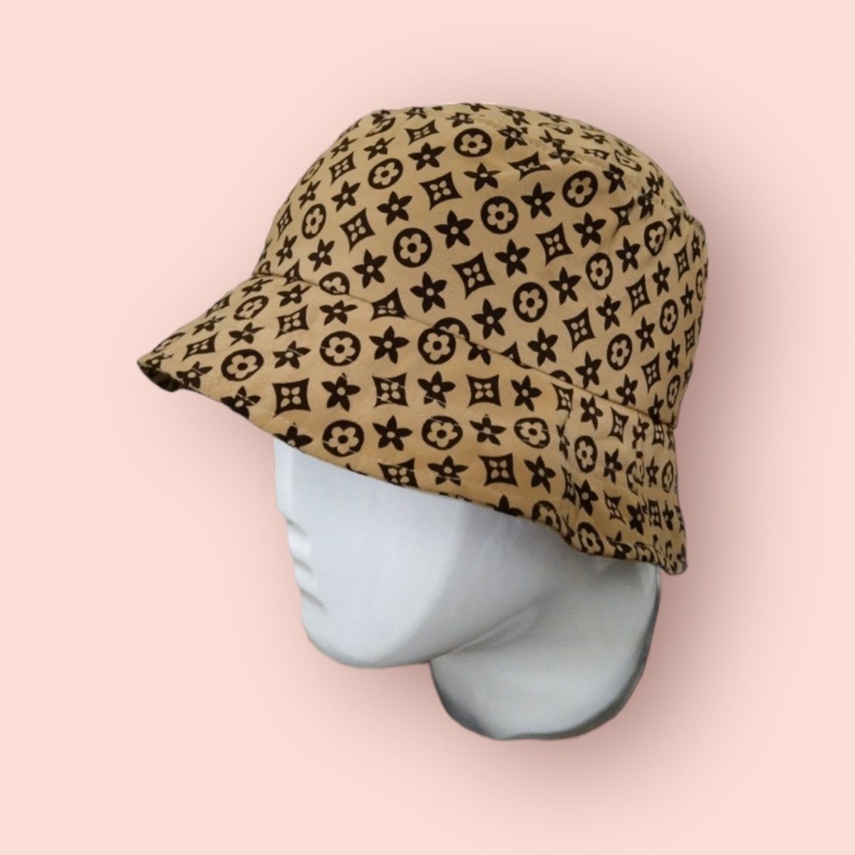 image of Individual Vintage Monogram Bucket Hat in Browns, Men's