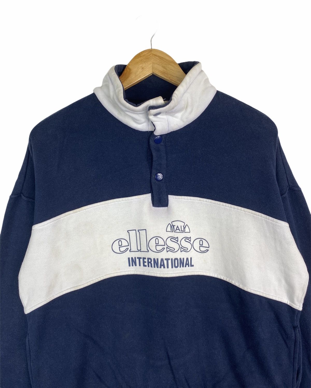 Ellesse × Vintage ELLESSE INTERNATIONAL BIG LOGO SWEATSHIRT PULLOVER Size US M / EU 48-50 / 2 - 3 Thumbnail