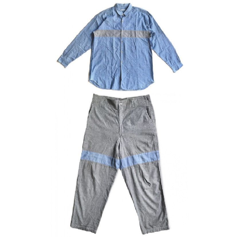 Comme des Garcons Set Vintage 1996 Strips Shirt And Pants Size US 34 / EU 50 - 1 Thumbnail