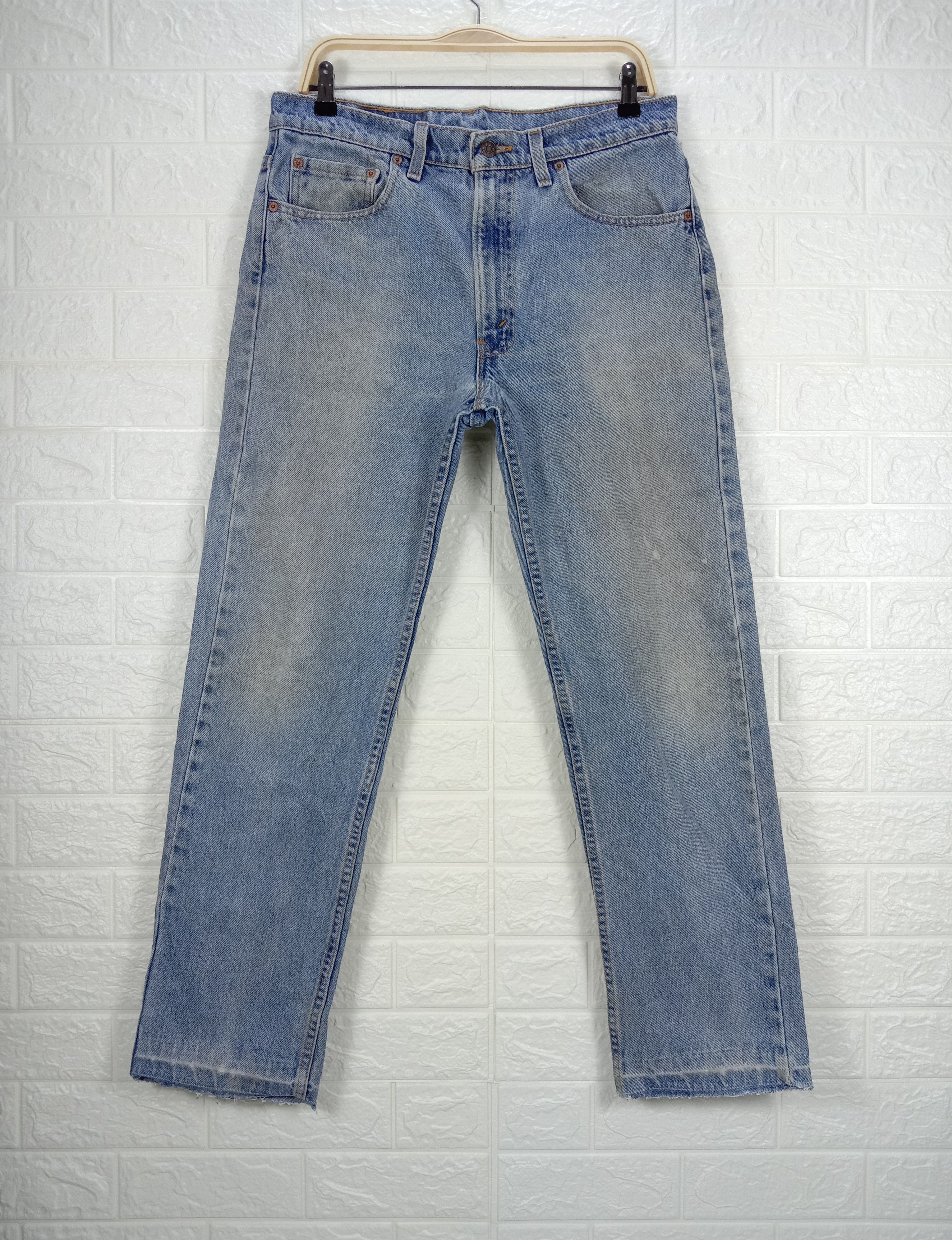 Levi's Vintage 90s Levi's 505 Jeans Light Wash Regular Fit Denim Size US 33 - 1 Thumbnail