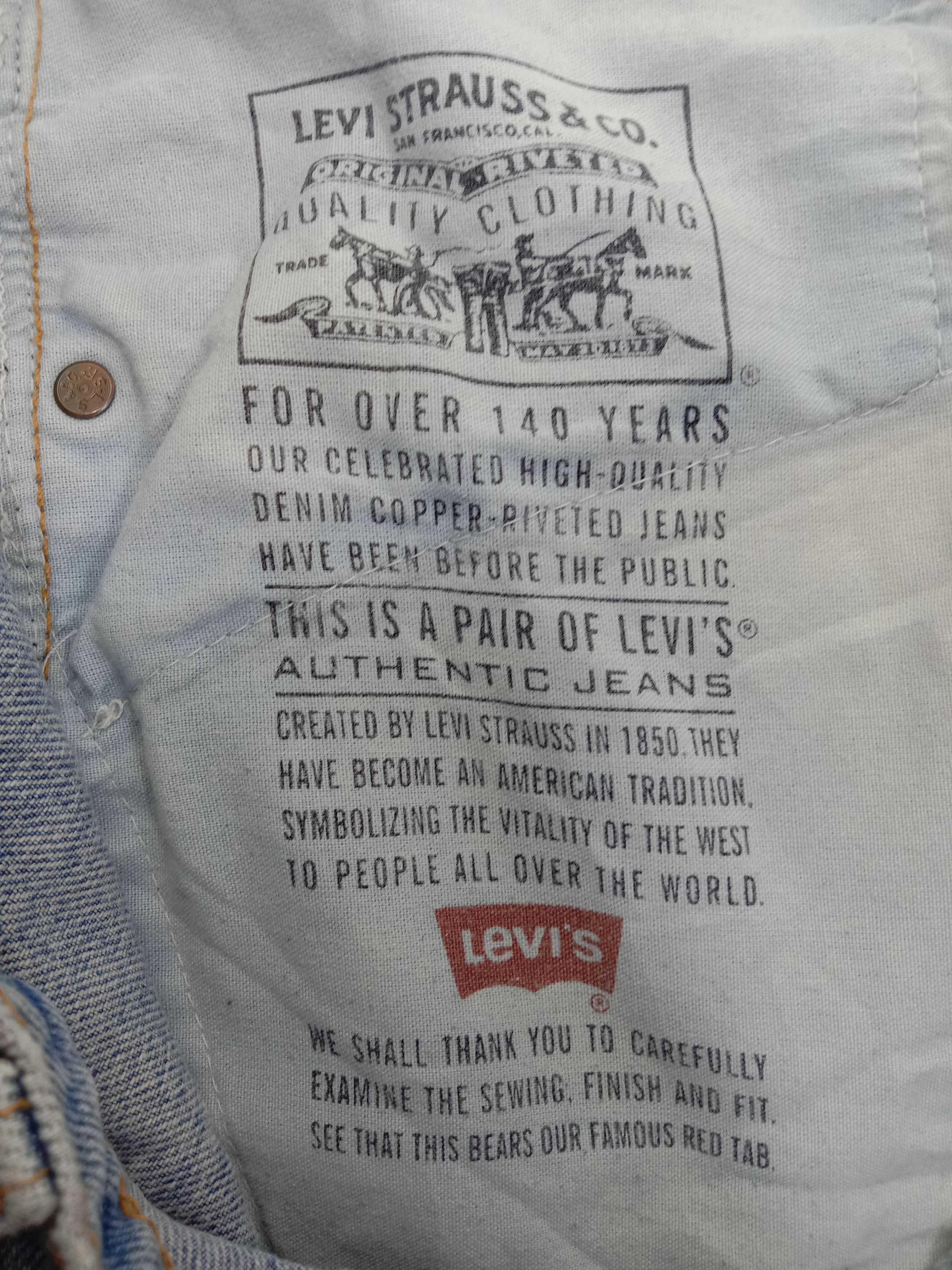 Levi's Vintage 90s Levi's 505 Jeans Light Wash Regular Fit Denim Size US 33 - 14 Thumbnail