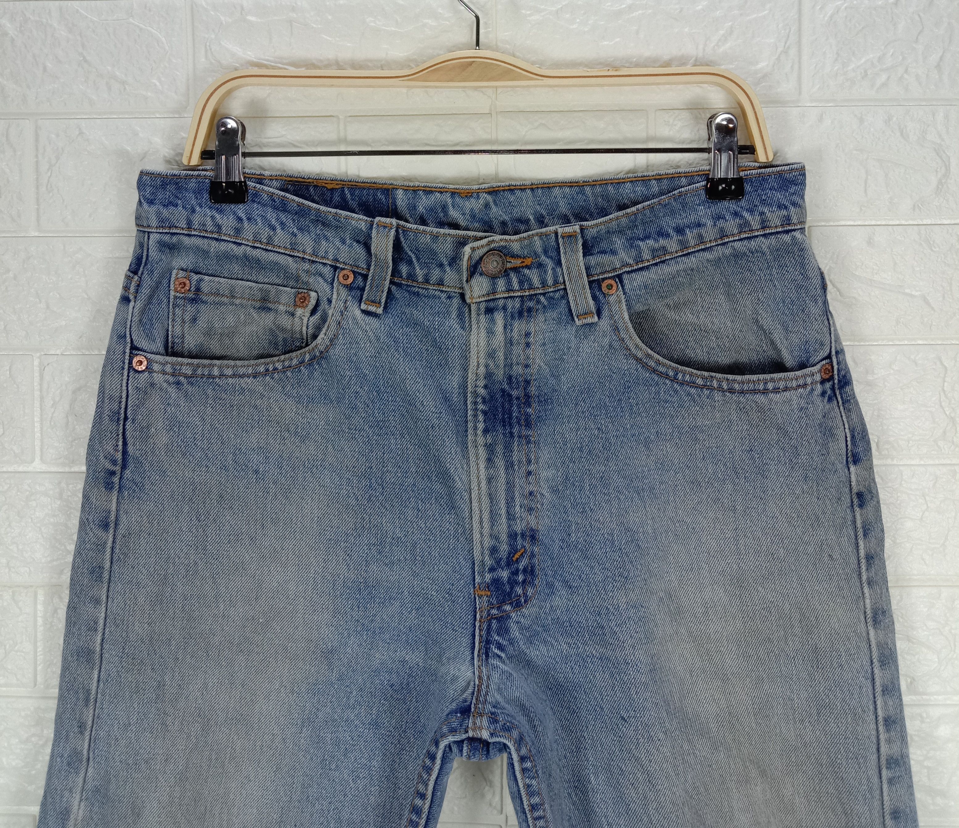 Levi's Vintage 90s Levi's 505 Jeans Light Wash Regular Fit Denim Size US 33 - 2 Thumbnail