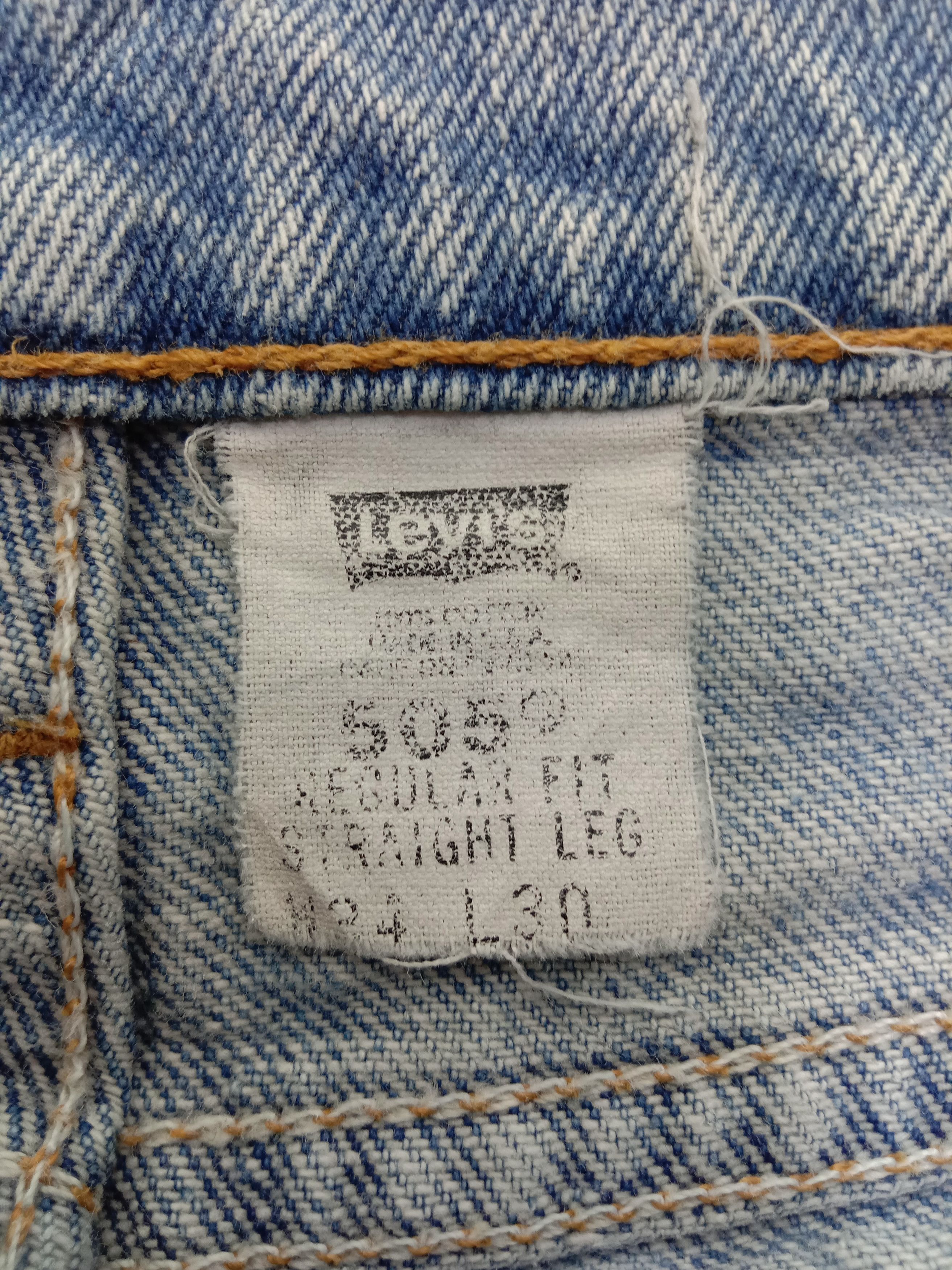 Levi's Vintage 90s Levi's 505 Jeans Light Wash Regular Fit Denim Size US 33 - 16 Thumbnail