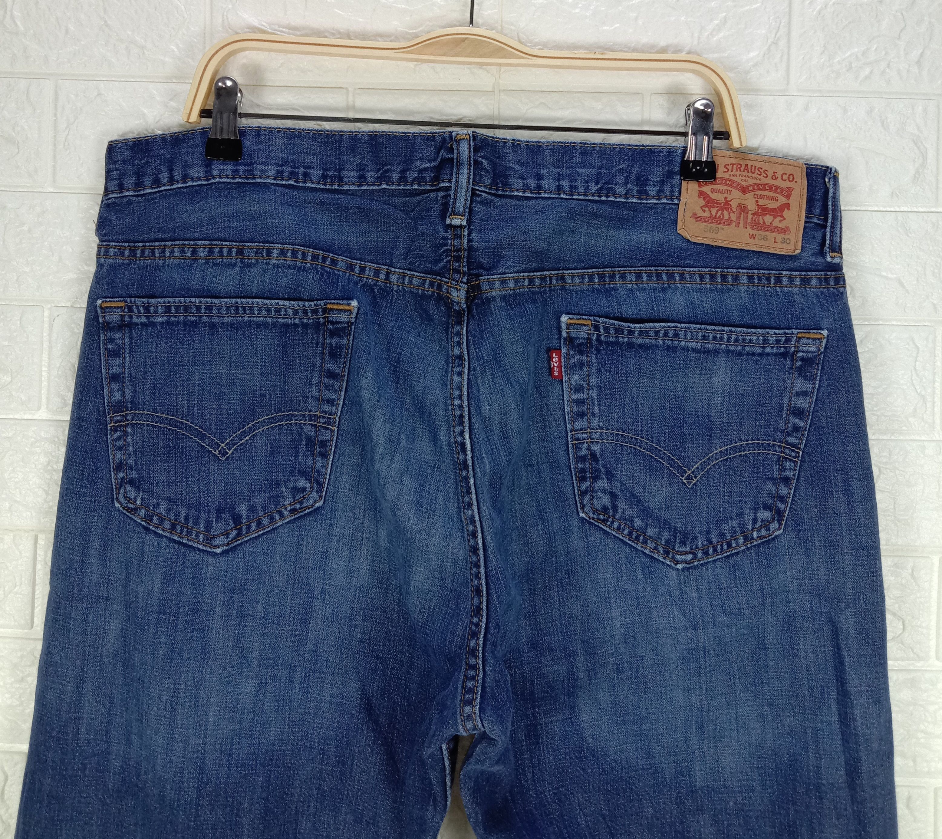 Levi's Vintage Levi's 569 Jeans Earth Tone Loose Straight Denim Size US 36 / EU 52 - 6 Thumbnail