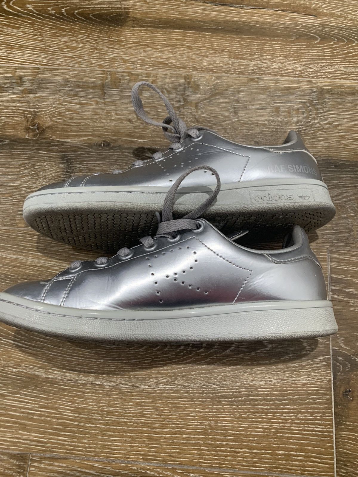 Adidas × Raf Simons Raf Simons x Stan Smith Silver Metallic Size US 5 / EU 37 - 5 Thumbnail
