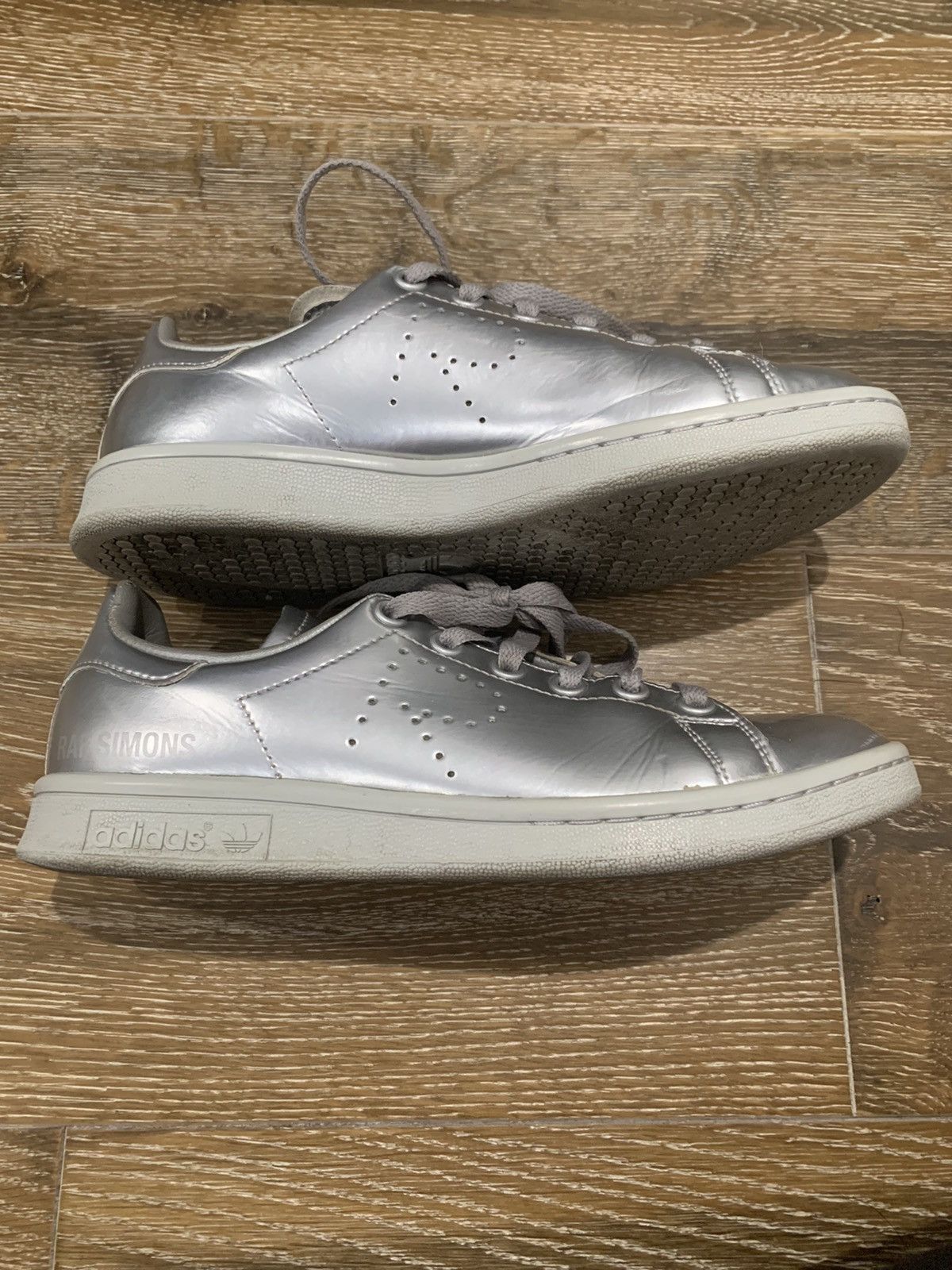 Adidas × Raf Simons Raf Simons x Stan Smith Silver Metallic Size US 5 / EU 37 - 4 Thumbnail