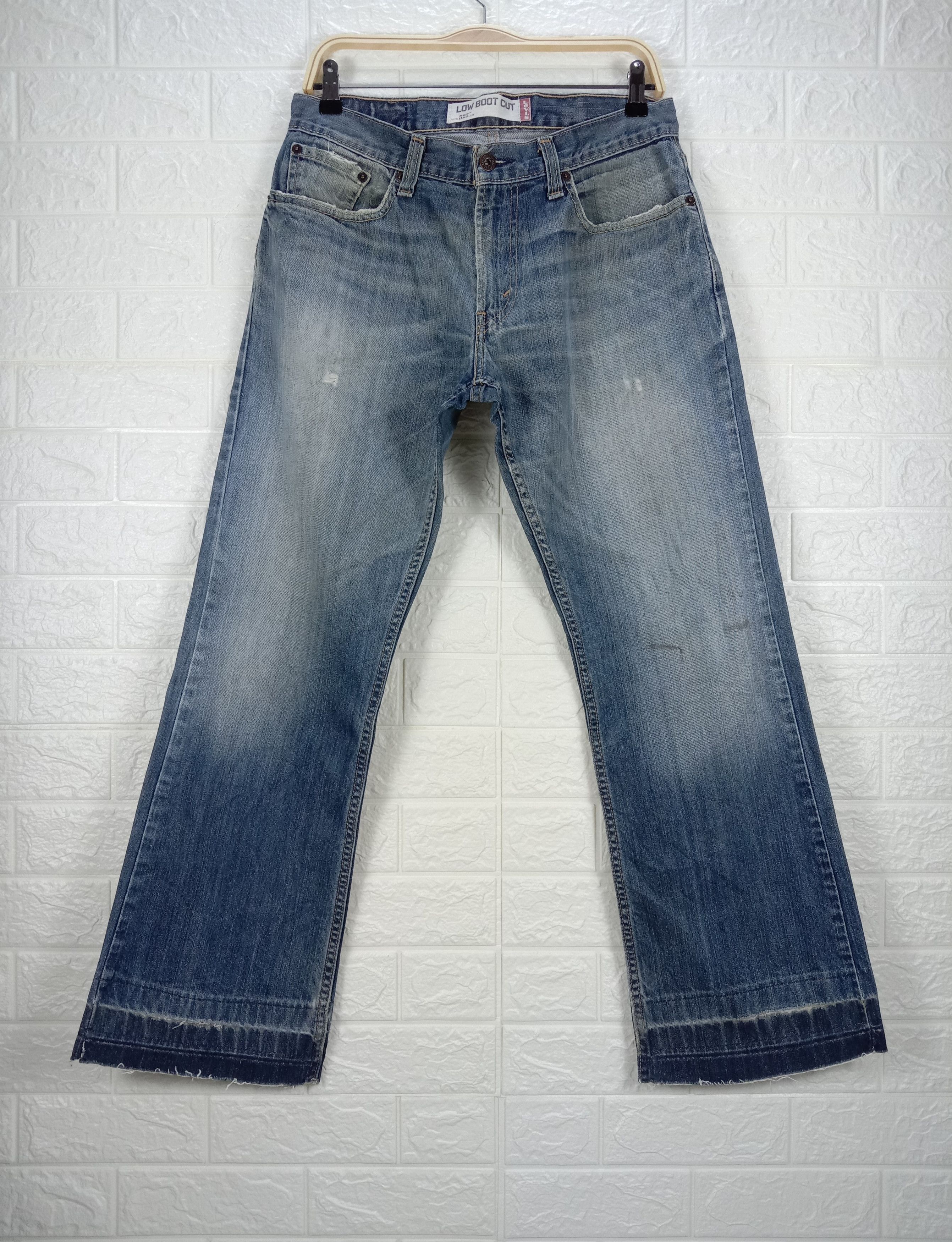 image of Distressed Denim x Levis Vintage Levi's 527 Flare Jeans Earth Tone Denim in Blue, Men's (Size 31)