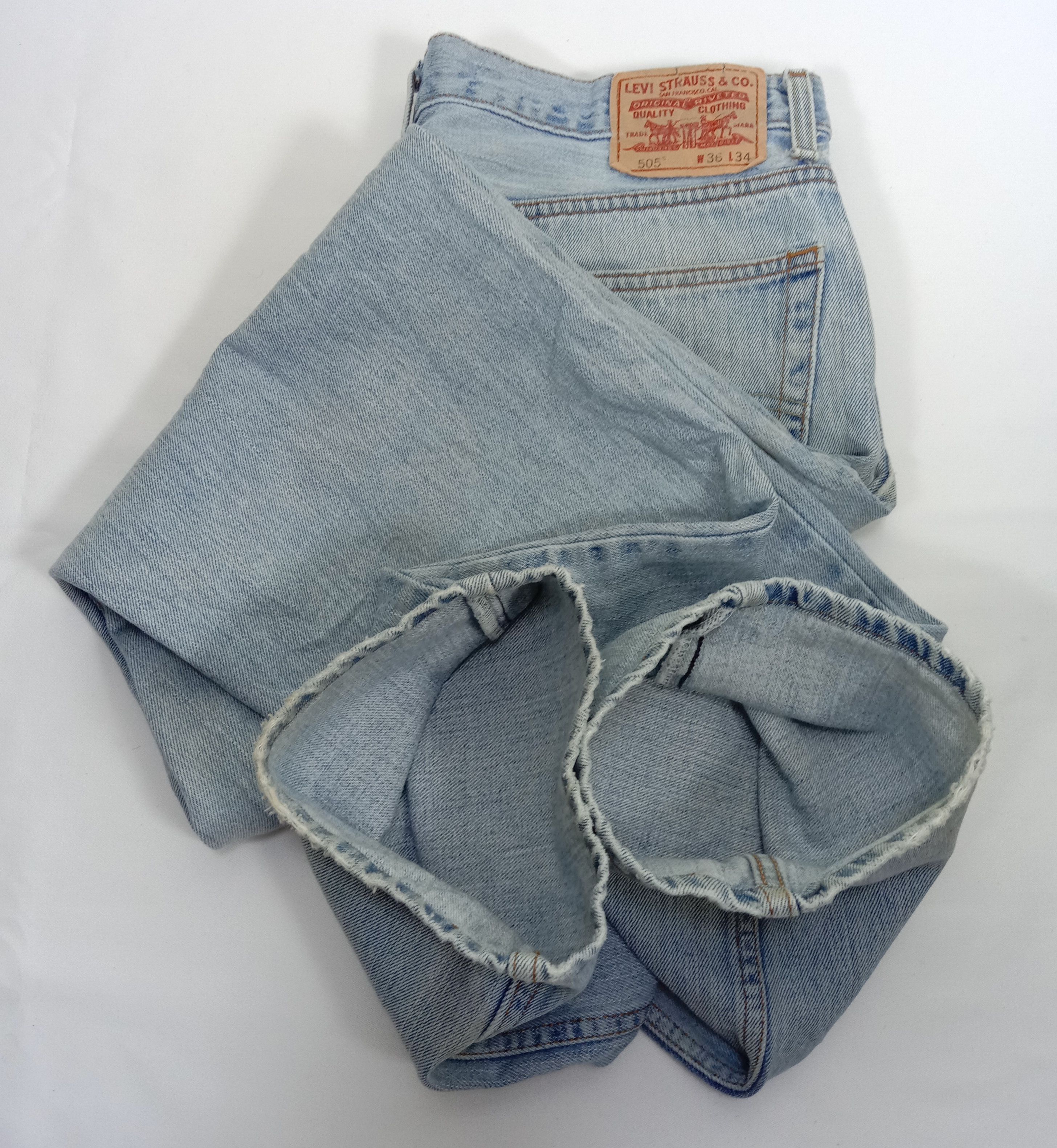 Levi's Vintage Levi's 505 Jeans Light Wash Regular Fit Denim Size US 36 / EU 52 - 17 Thumbnail