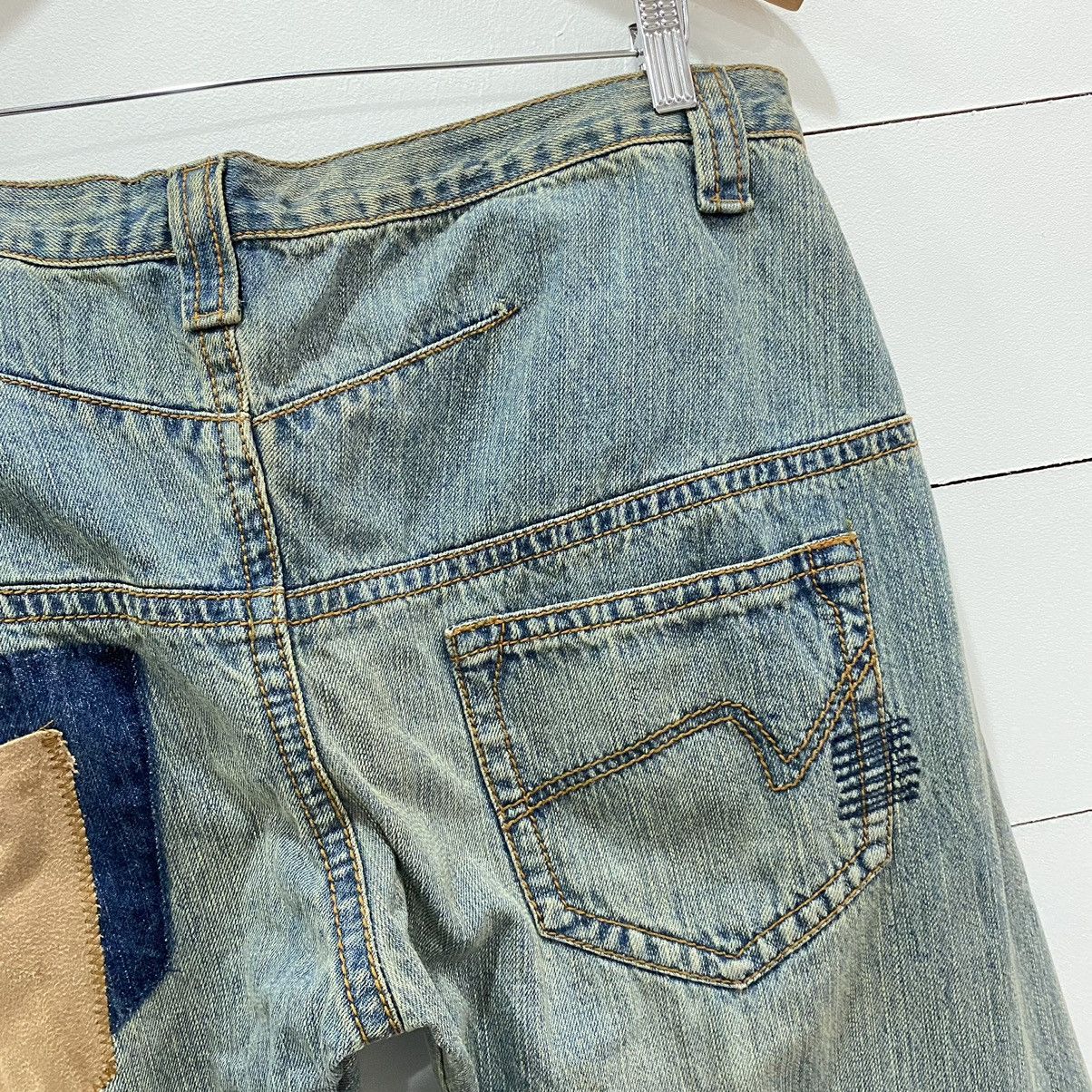 Japanese Brand × Vintage Distressed Patchwork Repaired Denim Jeans Kapital Style Size US 34 / EU 50 - 11 Thumbnail