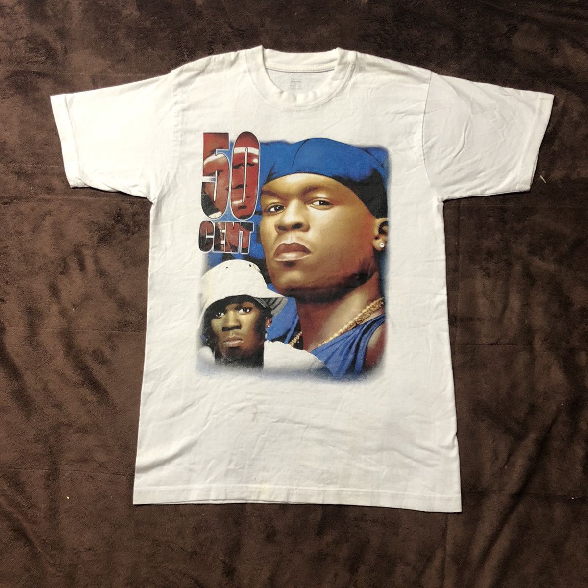 Band Tees Vintage Bootleg 50 Cent T Shirt Size US S / EU 44-46 / 1 - 2 Thumbnail