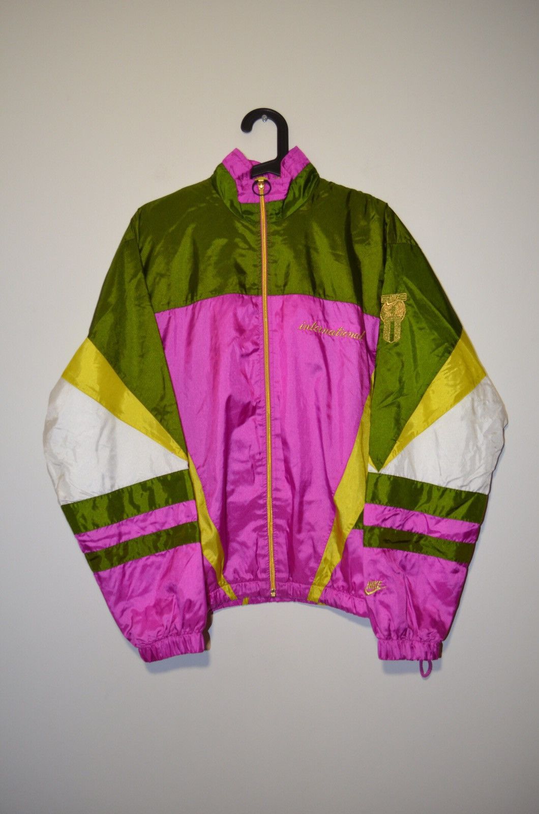 image of Made In USA x Nike 90's International Track Jacket Tn Jordan Stussy Undercover in Pink (Size XL)